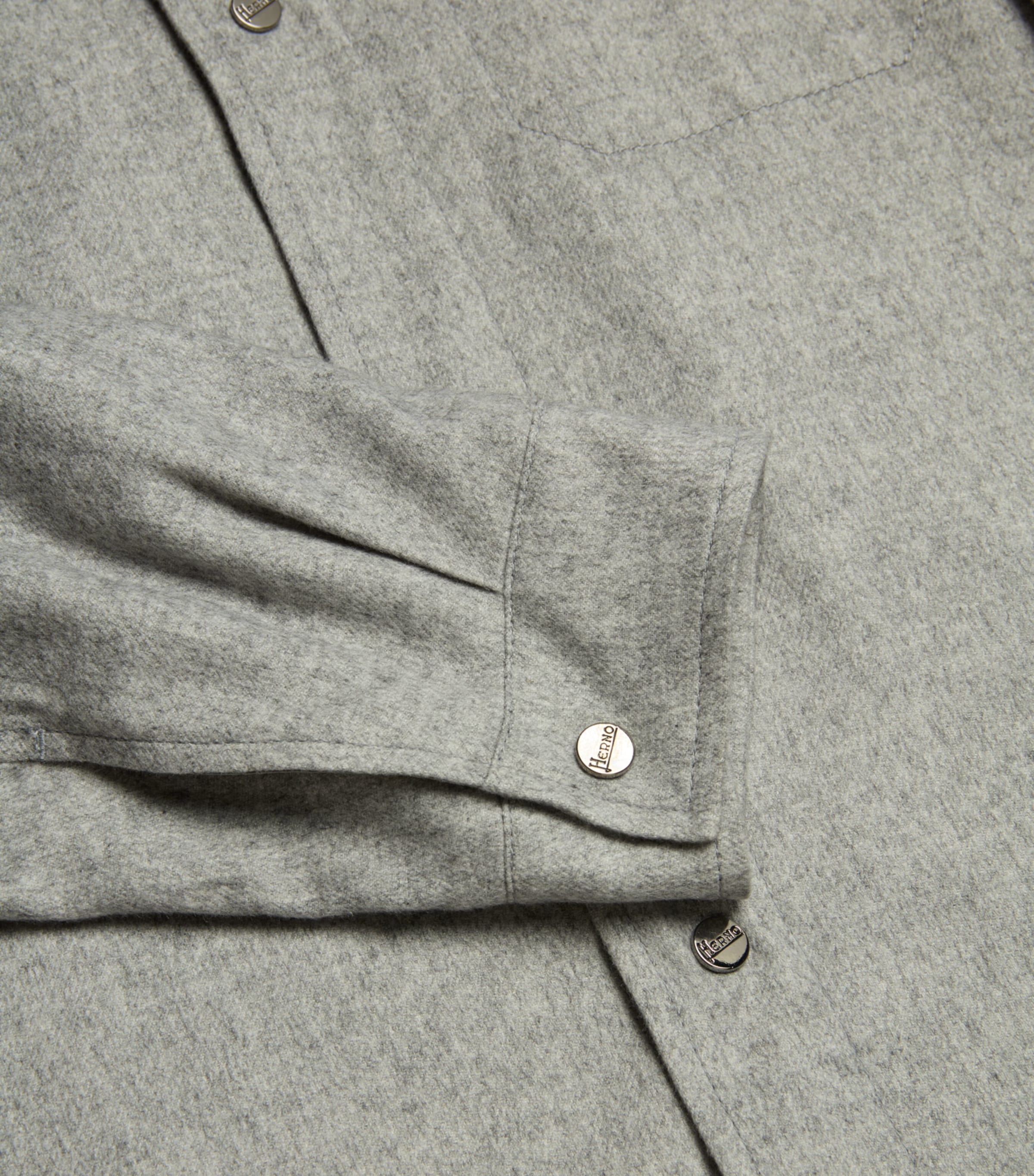 Silk-Cashmere Shacket 9410 LIGHT GRAY Image 2