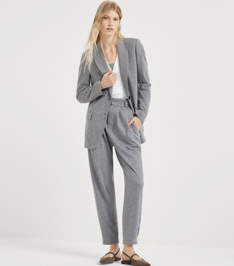 Stretch-Cotton Monili-Detail T-Shirt C159 Image 4