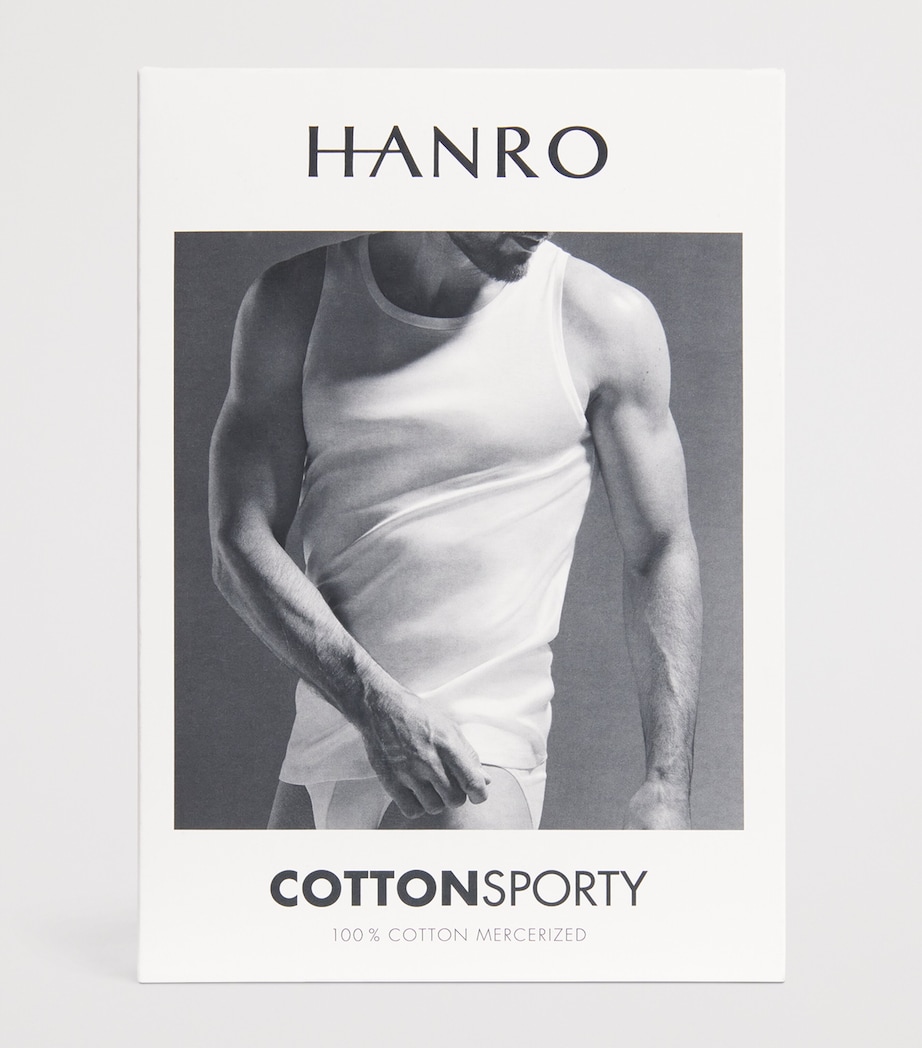 Cotton Sporty Vest 0101 WHITE Image 5