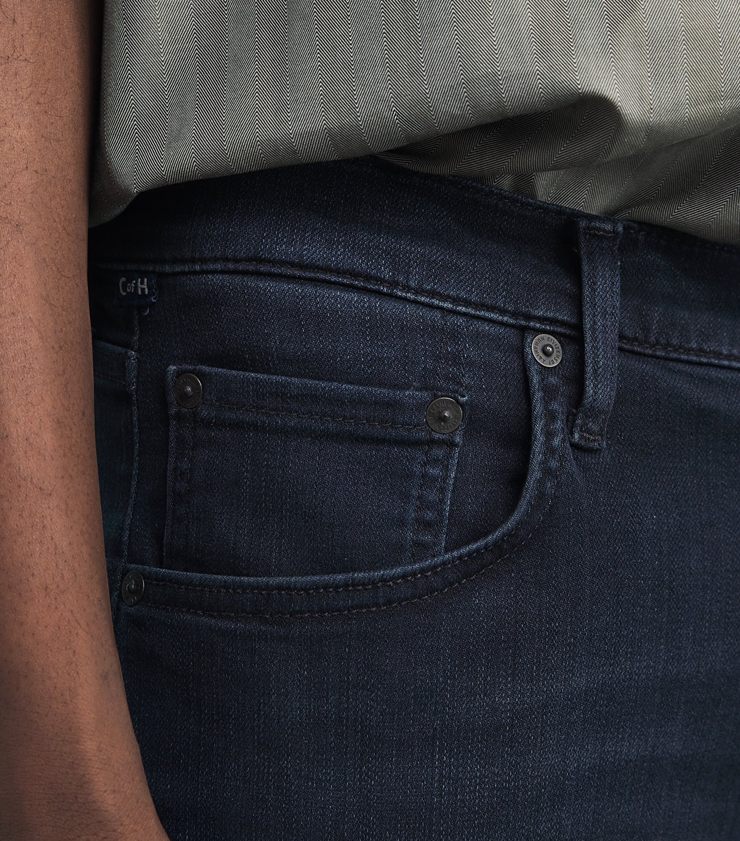 Citizens of Humanity Mens Gage Slim-Straight Jeans Hyde Image 6