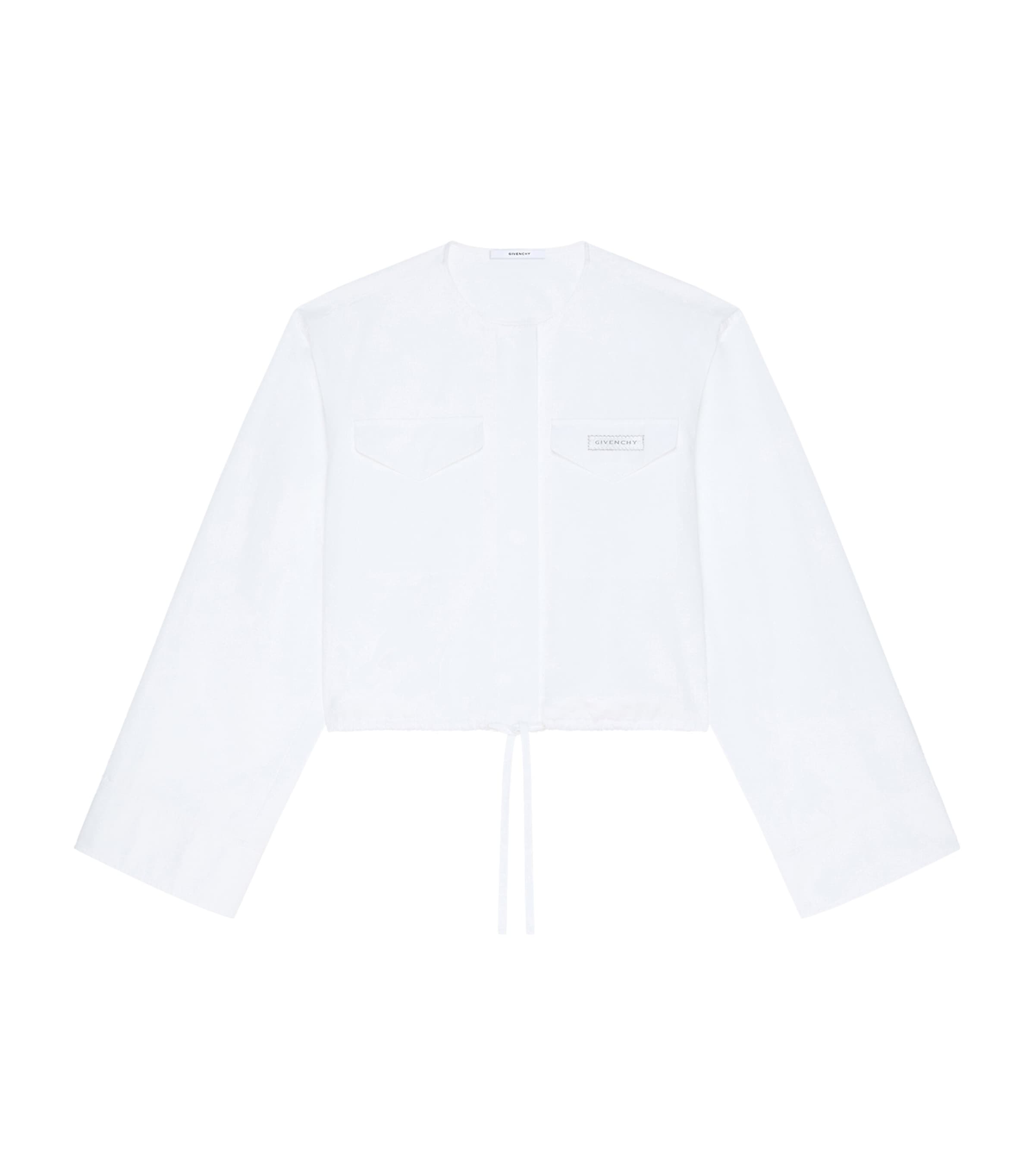Givenchy Cotton Poplin Cropped Shirt