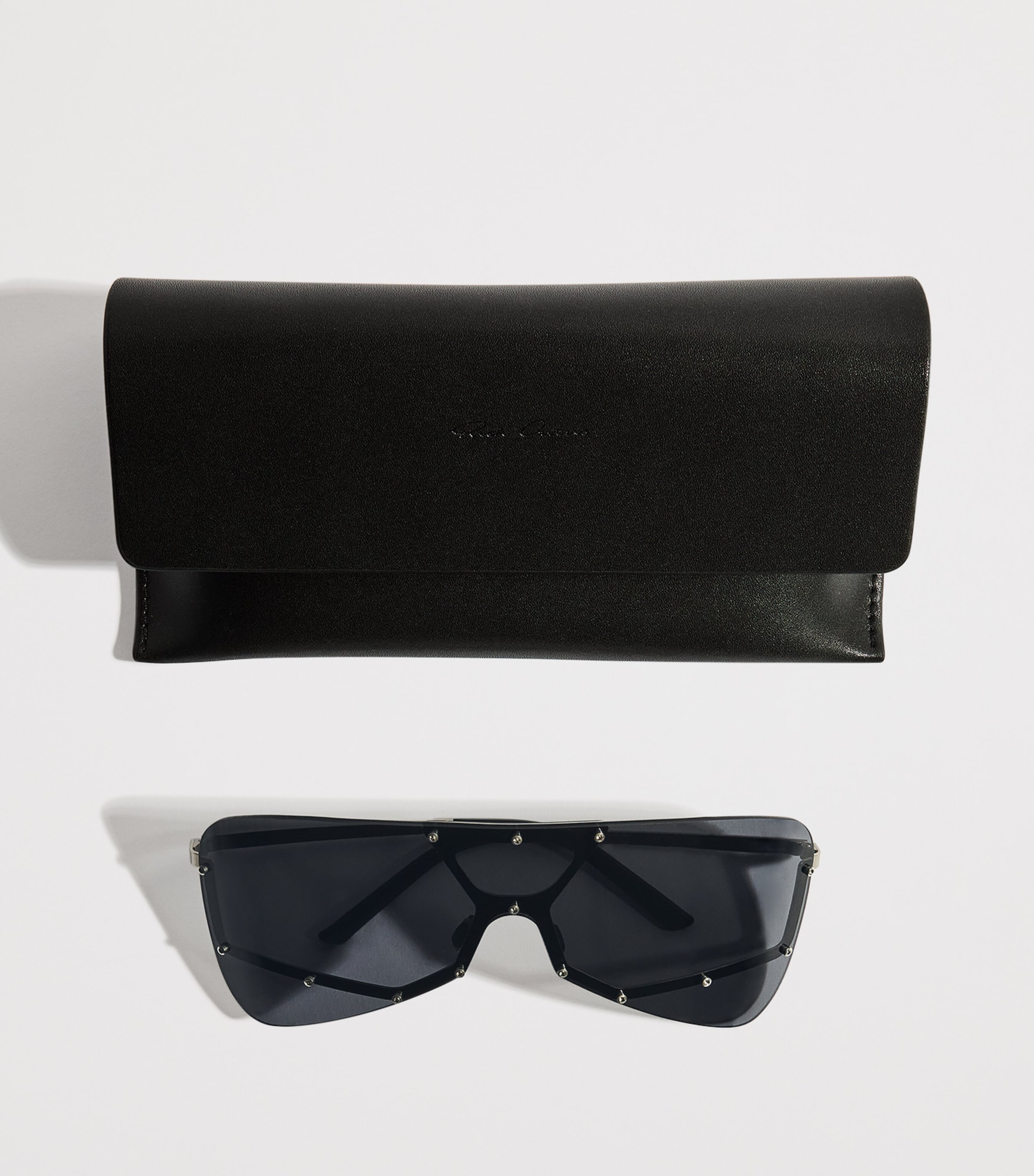 Rick Owens Shield Sunglasses Slr Tmpl/bk Lns Image 4