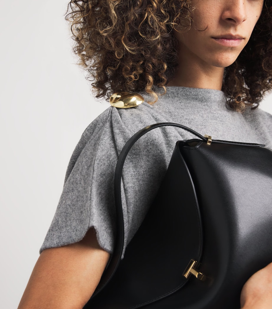 Wool-Silk-Cashmere Brooch-Detail T-Shirt 8132 ROCCIA Image 6