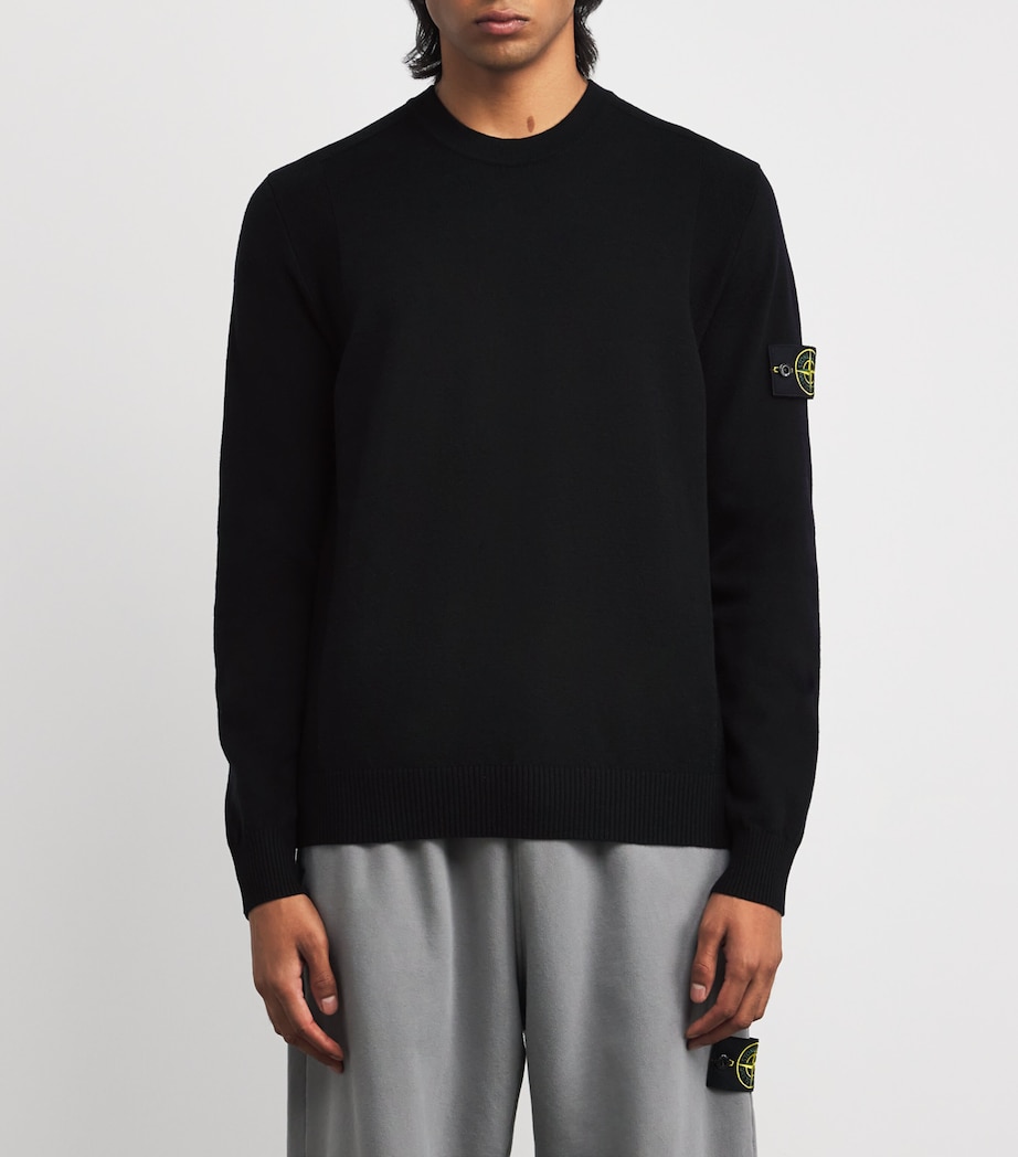 Wool-Blend Crew-Neck Sweater V0020 Image 3