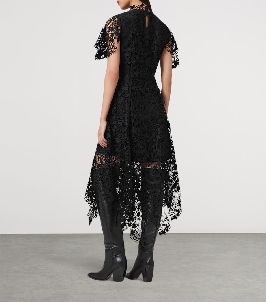 Lace Saege Midi Dress BLACK Image 4