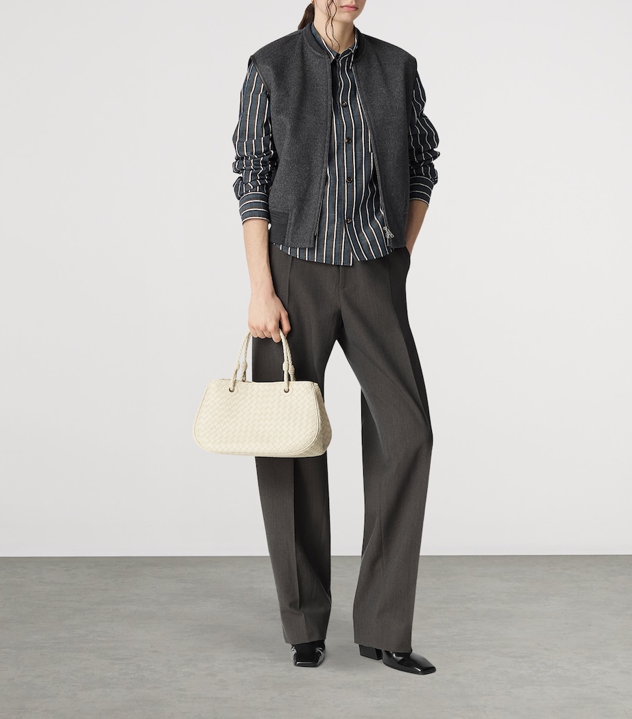 Leather Basket Shoulder Bag 9211 Image 5