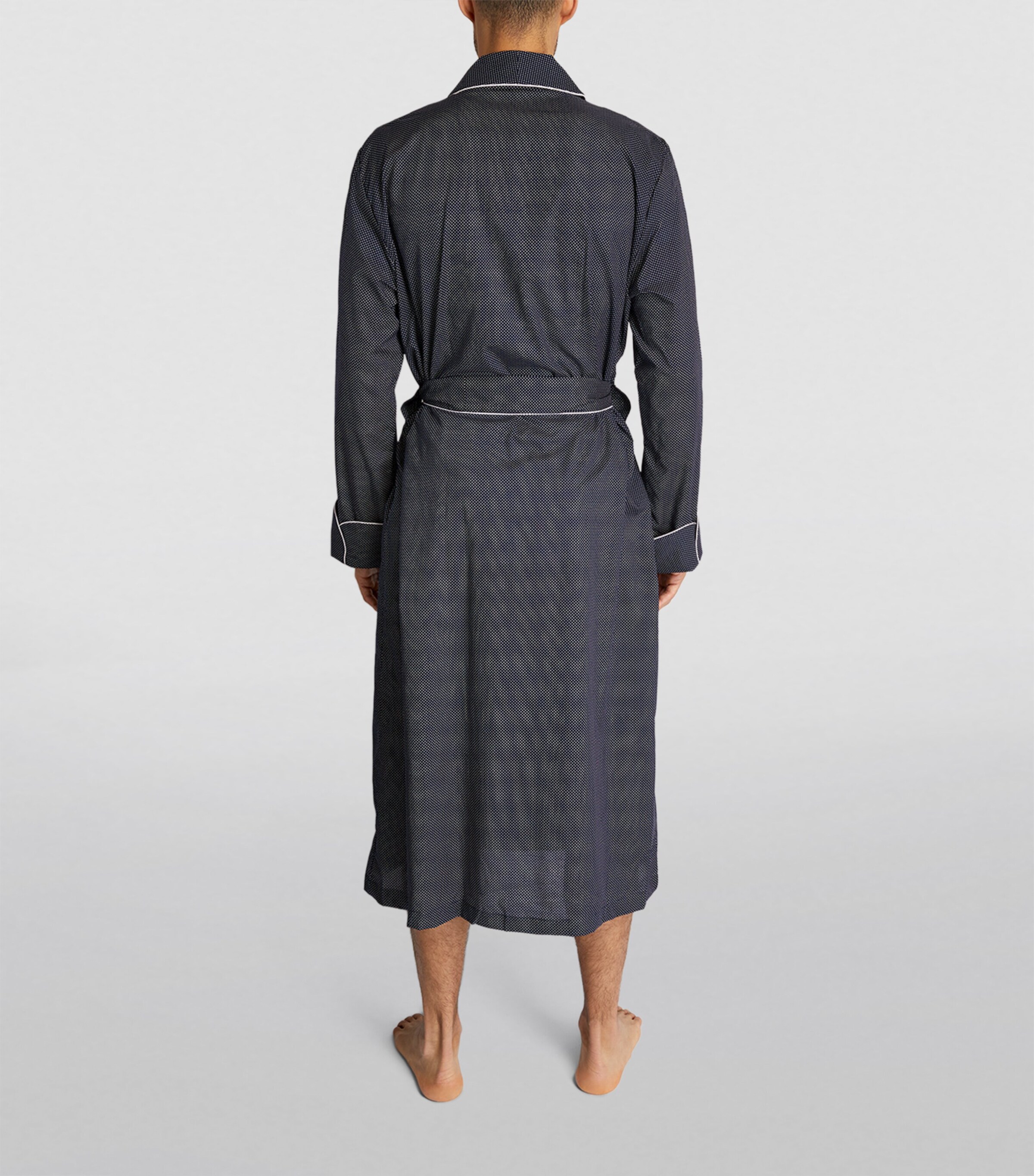 Polka-Dot Dressing Gown NAVY Image 3
