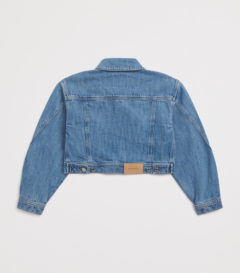 Cropped Denim Jacket (4-12+ Years) H31140/Z10DENIM BLUE Image 2