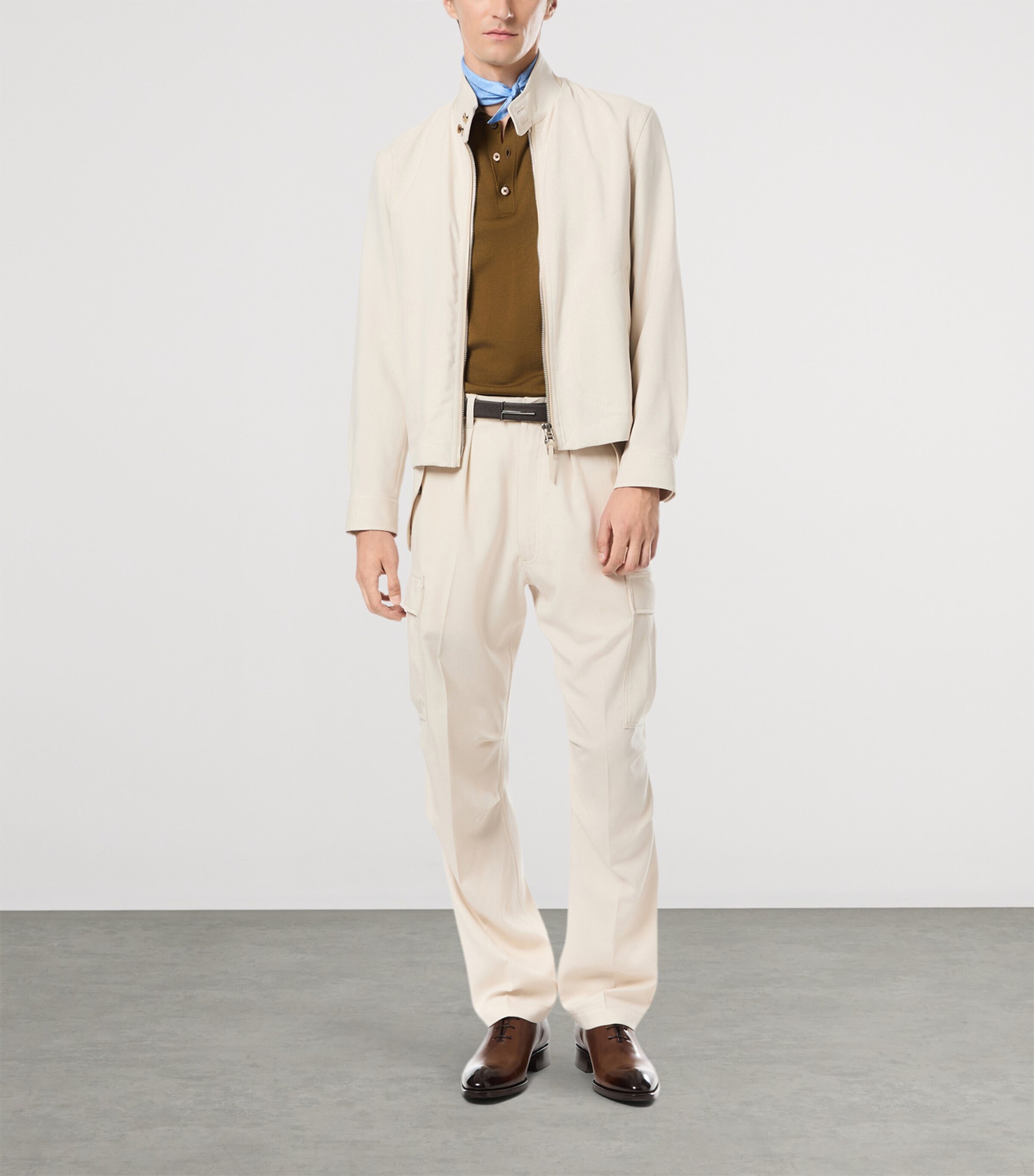 Cotton-Blend Polo Shirt GAQ Image 4