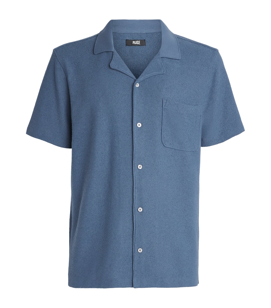 PAIGE Mens Bouclé Oliver Shirt Lakeside Image 1