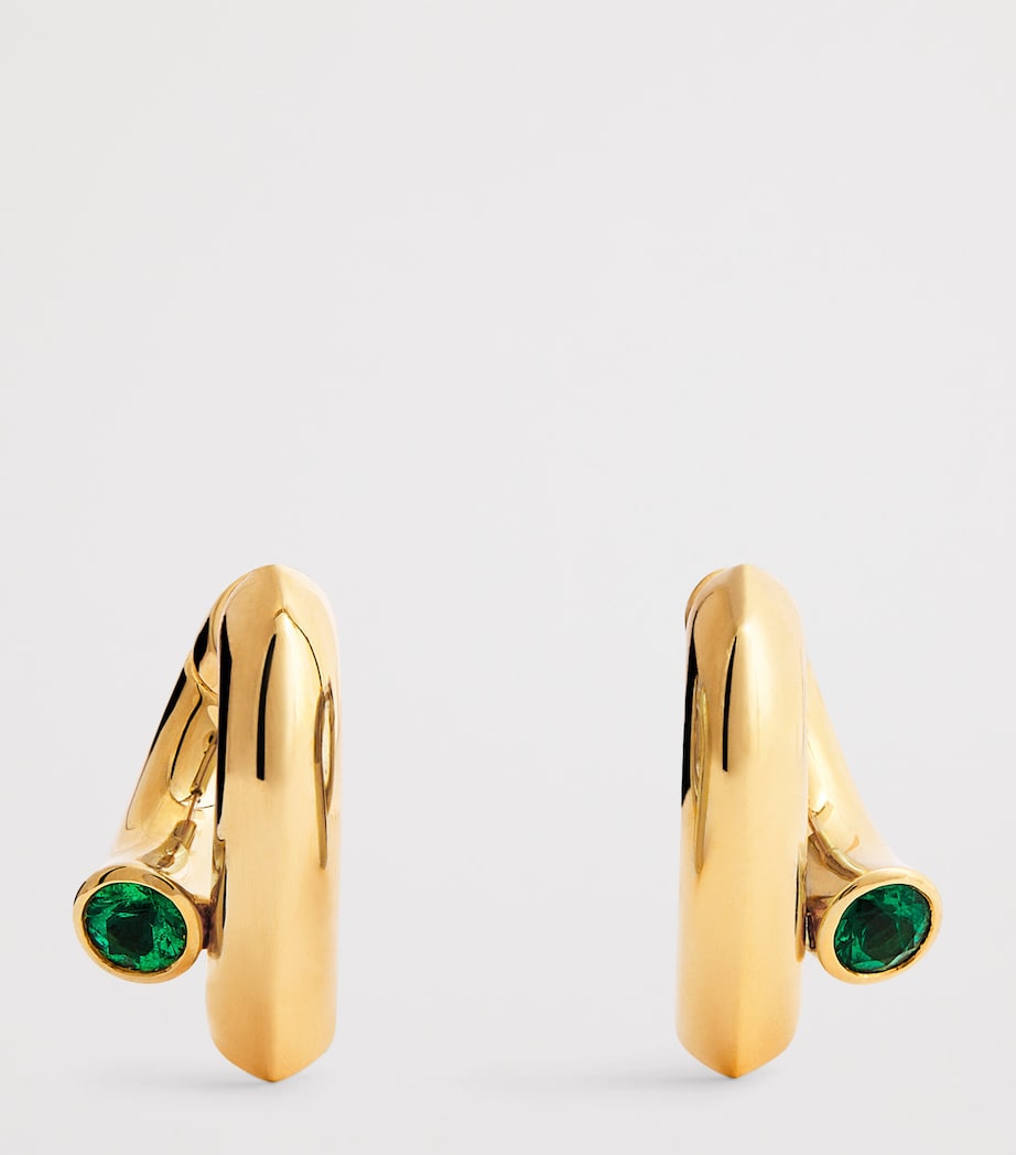 Yellow Gold and Emerald Oera Earrings YELLOW GOLD Image 3