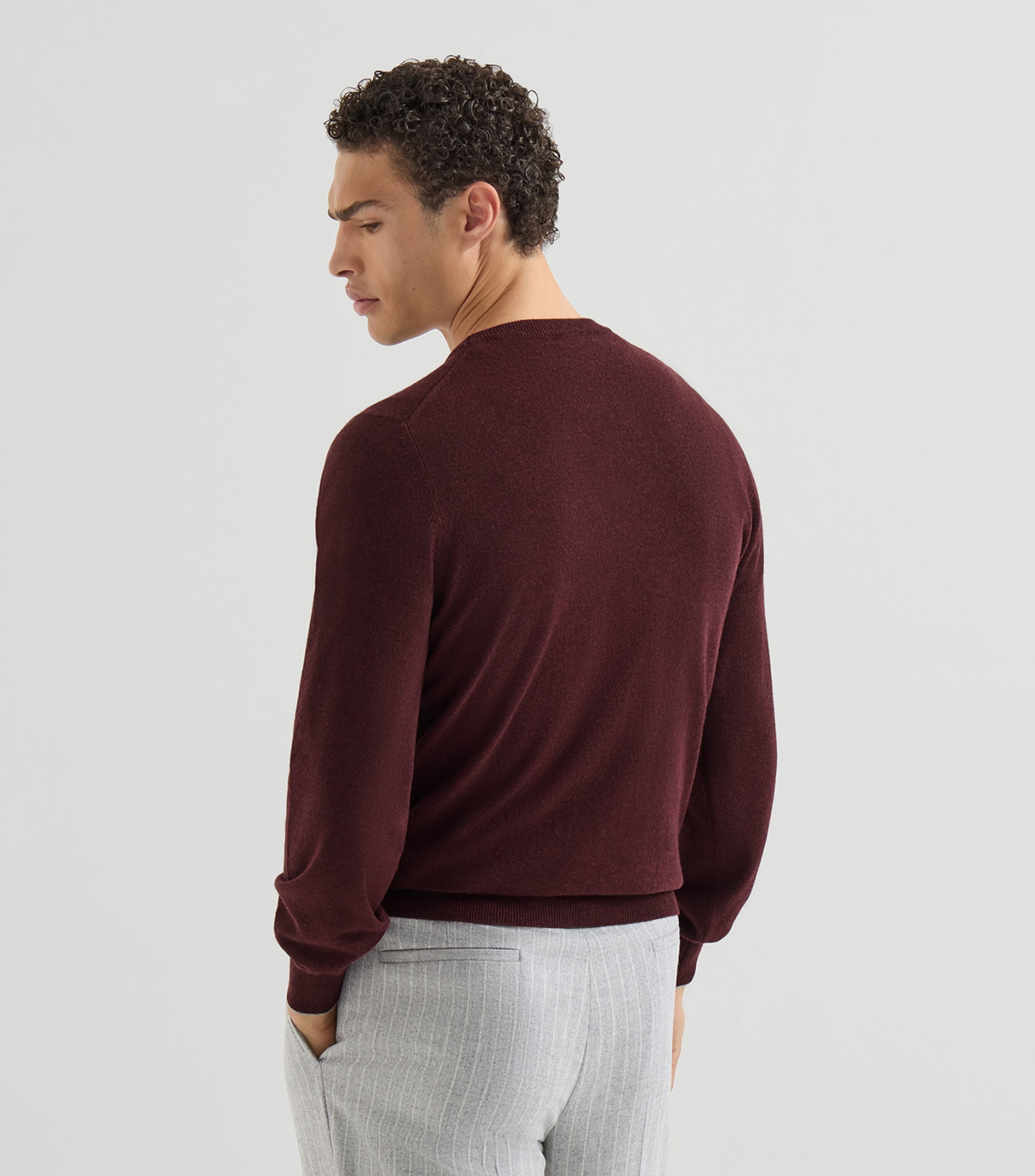 Brunello Cucinelli Mens Cashmere Crew-Neck Sweater Image 5