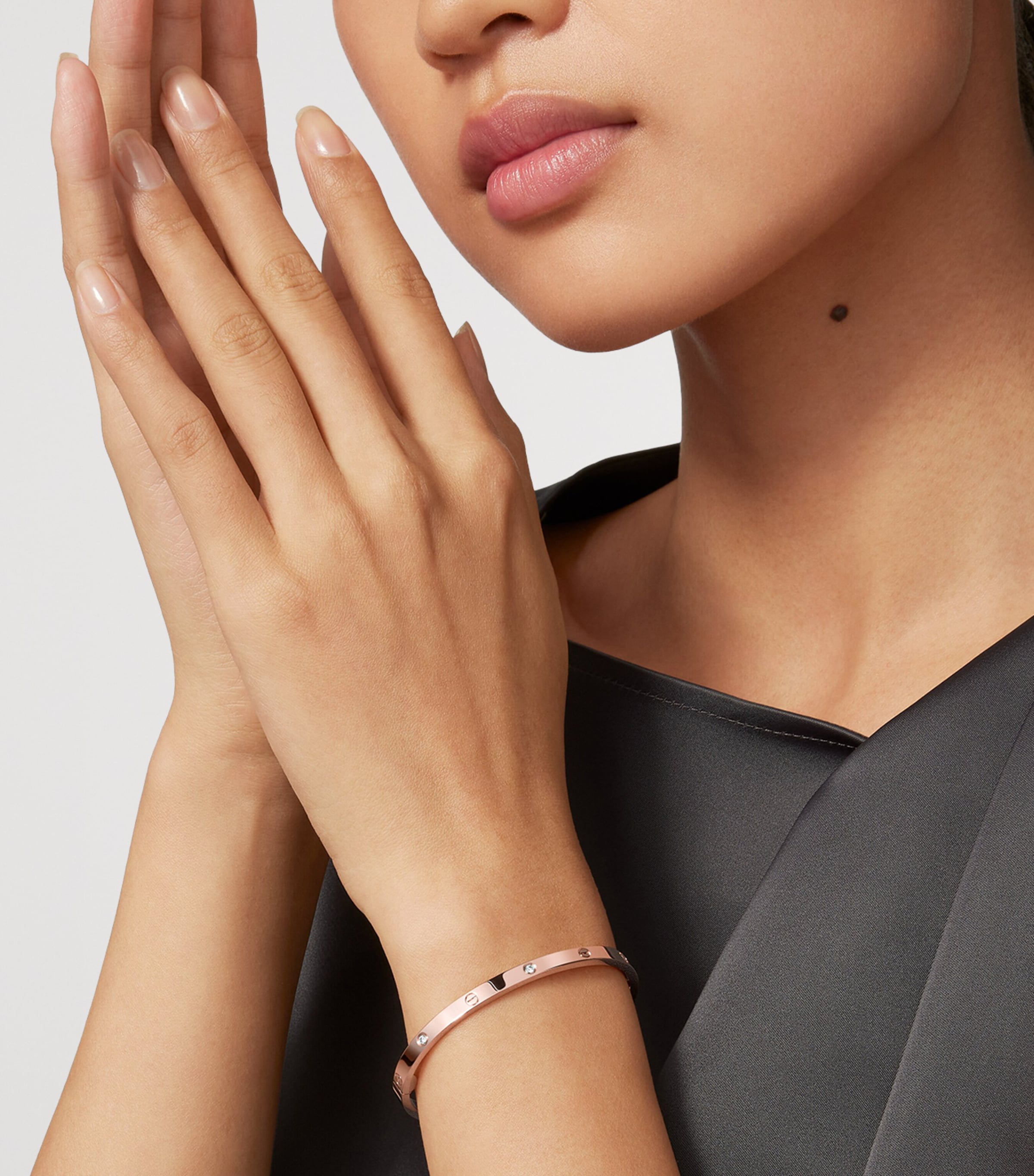 Cartier Small Rose Gold and Diamond LOVE Bracelet Rose Gold Image 2