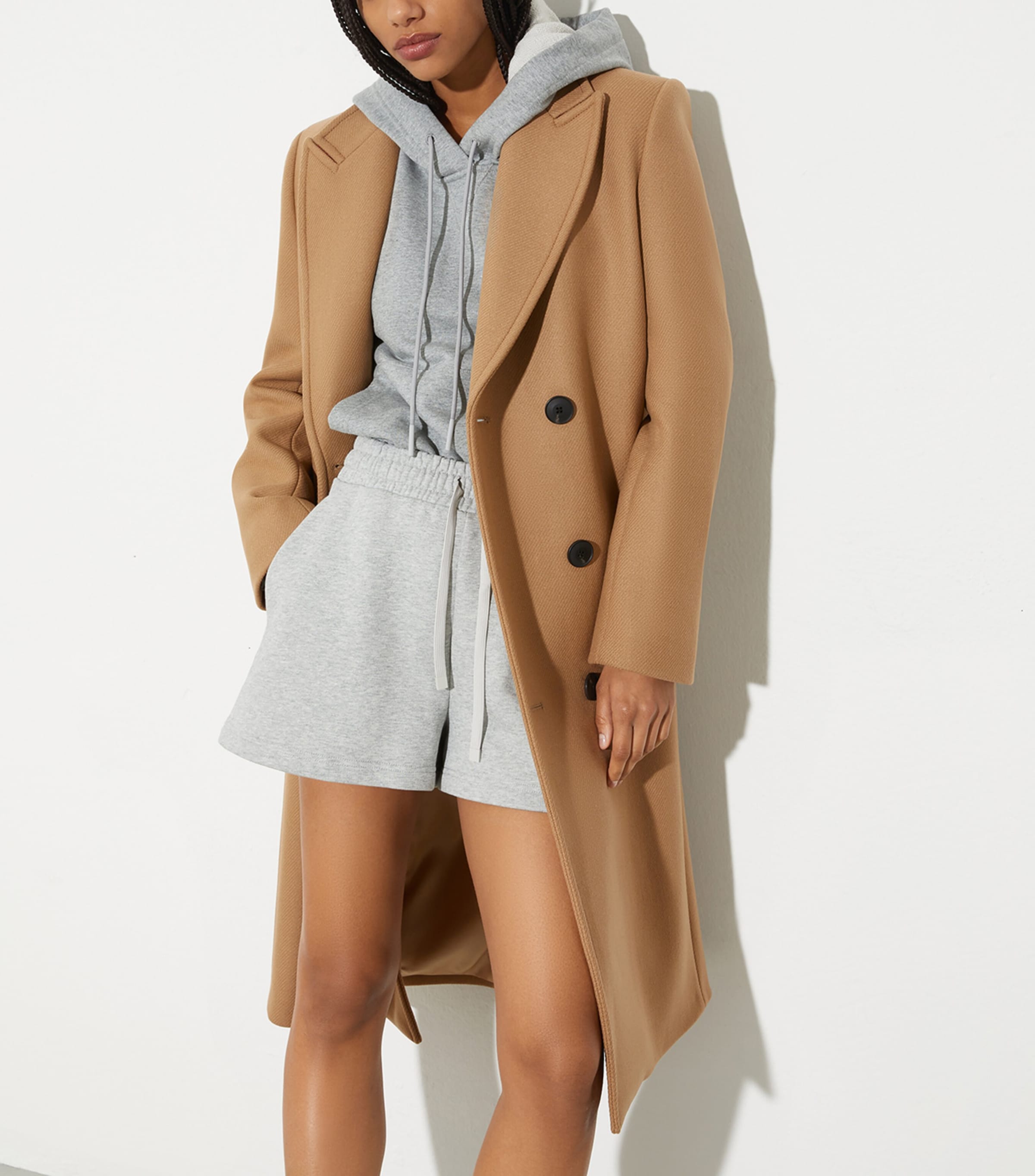 Wool-Blend Overcoat CAMEL Image 4