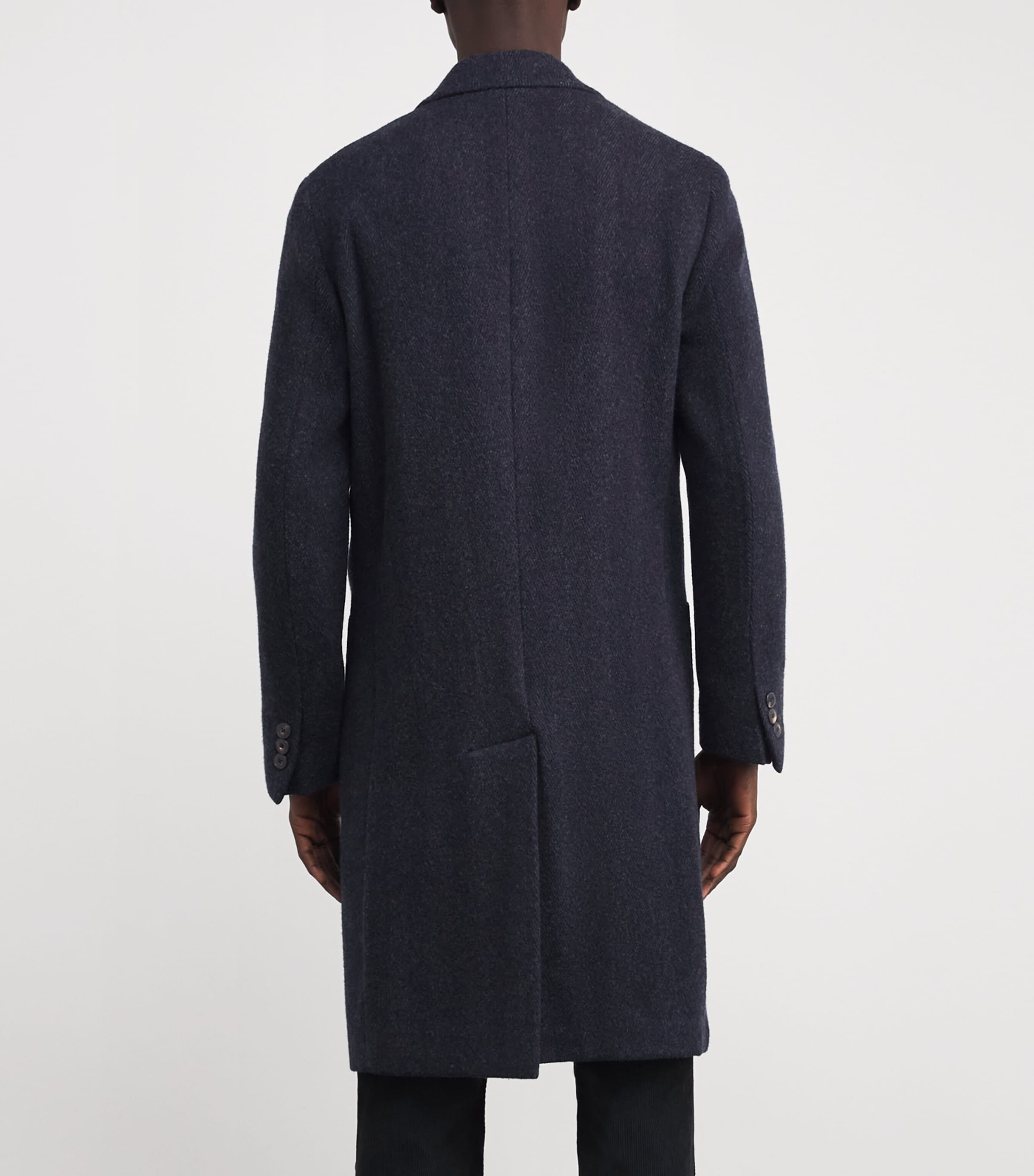 Wool-Blend Double-Breasted Coat FB015 Image 4