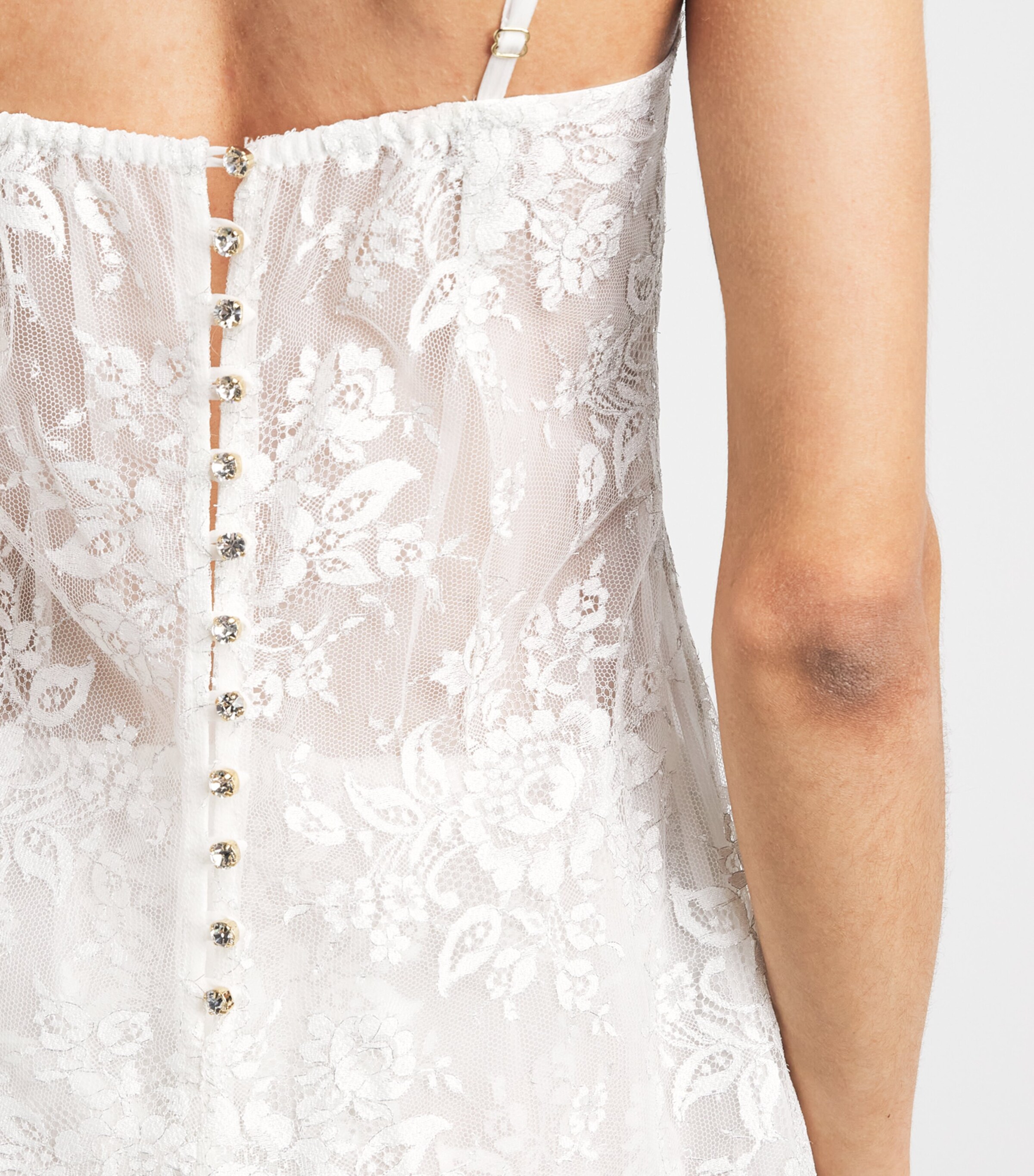 Rosamosario Womens Lace Biancaneve Camisole White Image 3