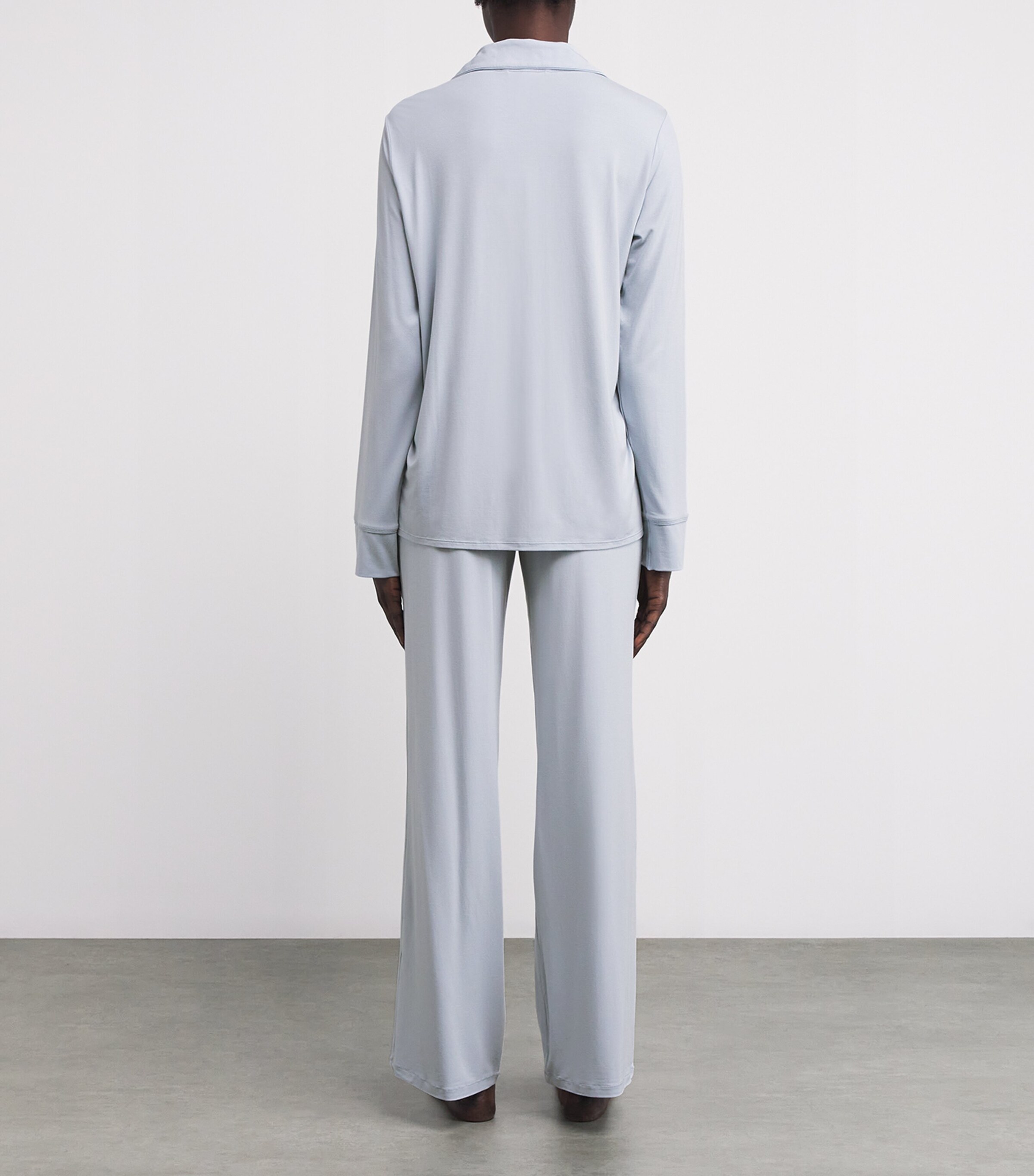 Modal-Blend Long-Sleeve Pyjama Set ZEN BLUE Image 3