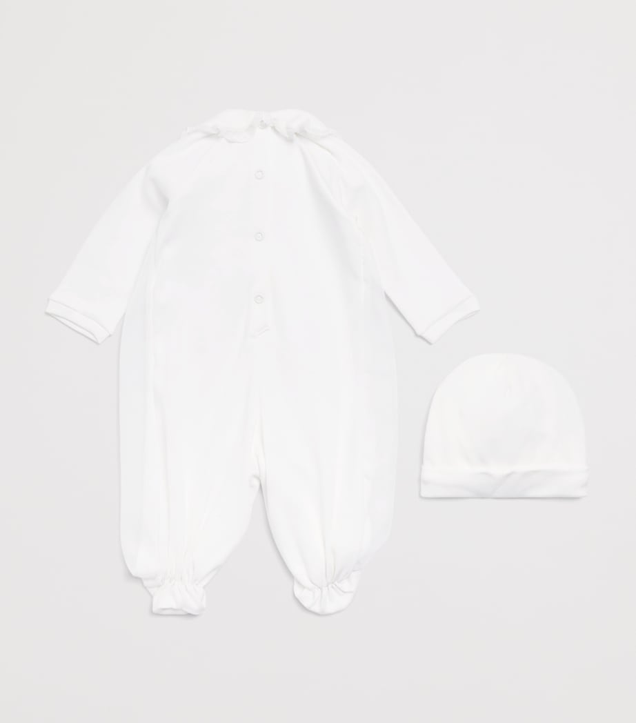 Monnalisa Cotton Bodysuit and Tulle Skirt Set (3-9 Months) Panna Image 2
