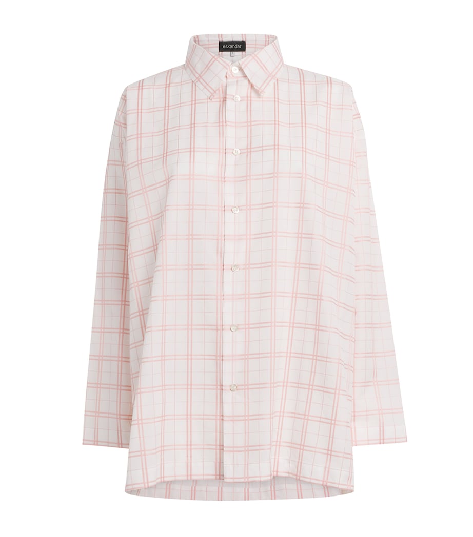 Jacquard Check Slim A-Line Shirt PNKCHK Image 1