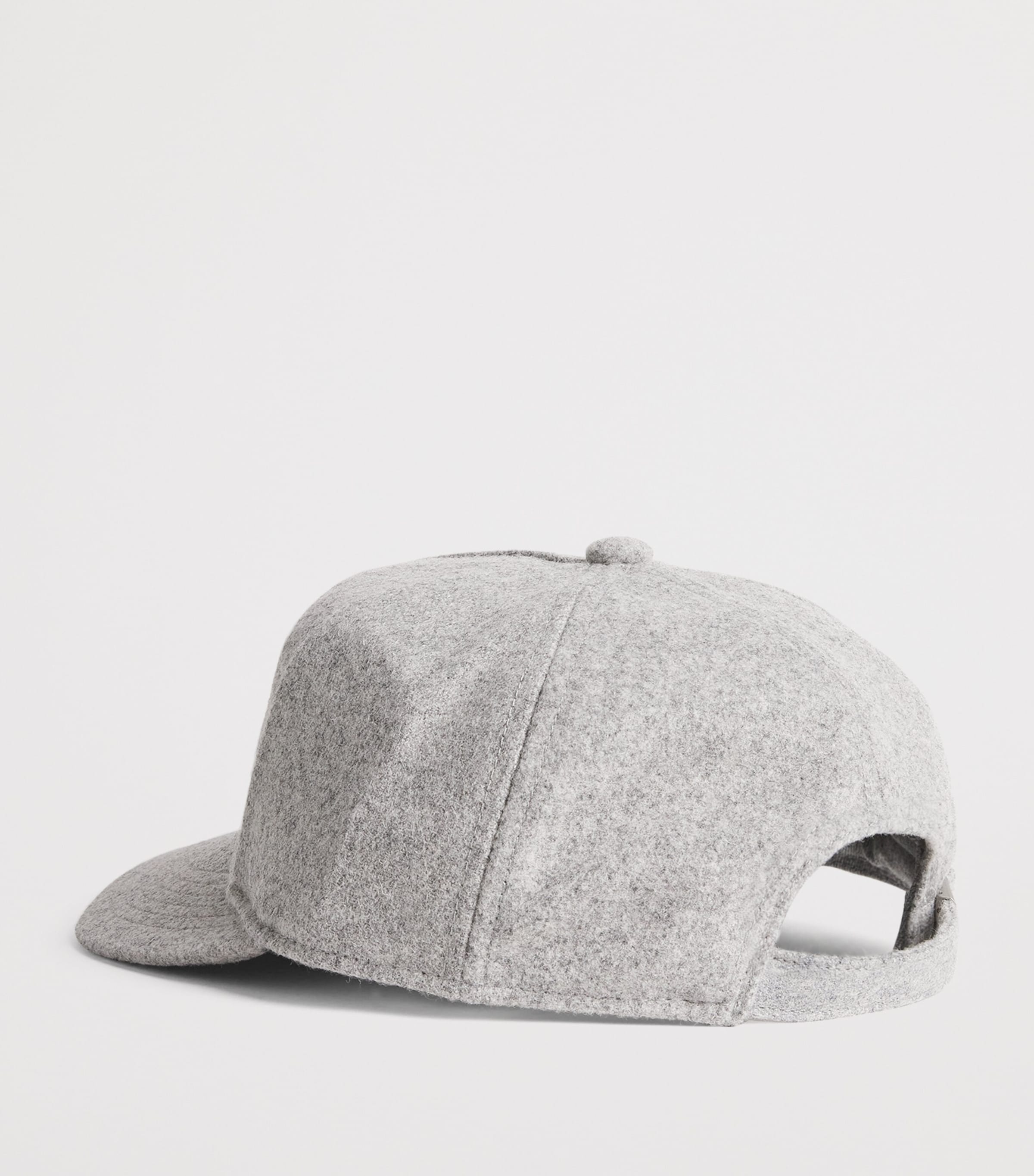 Wool-Blend Monogram Cap GREY/ECRU Image 3