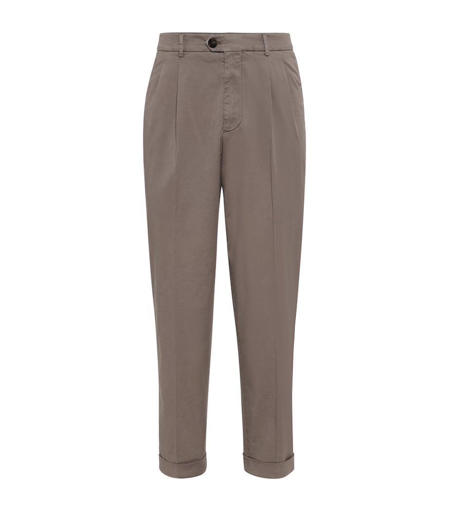 Pima Cotton Straight Tailored Trousers C6025 Image 1