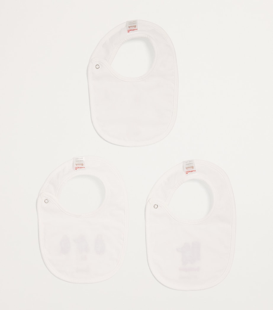 Embroidered Paddington Bibs (Set of 3) WHITE Image 2