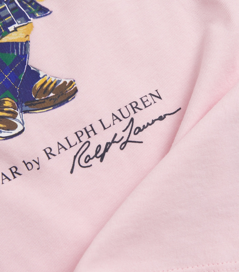 Cotton Polo Bear T-Shirt (2-6 Years) PINK Image 3