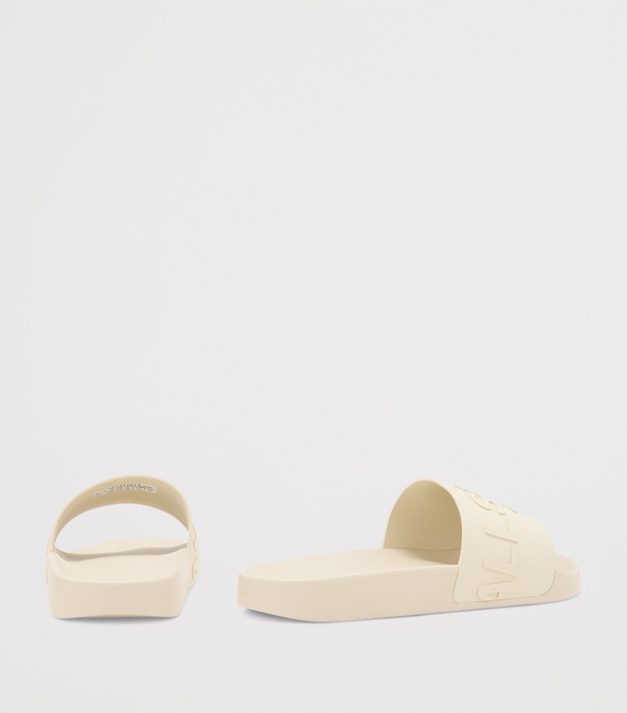 AllSaints Logo Biggy Slides Chalk White Image 5
