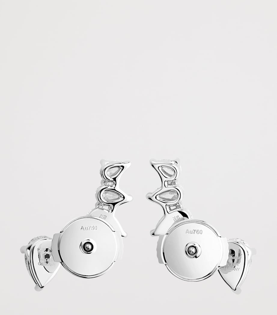 White Gold and Diamond L'Heure du Diamant Stud Earrings 18K WHITE GOLD Image 4