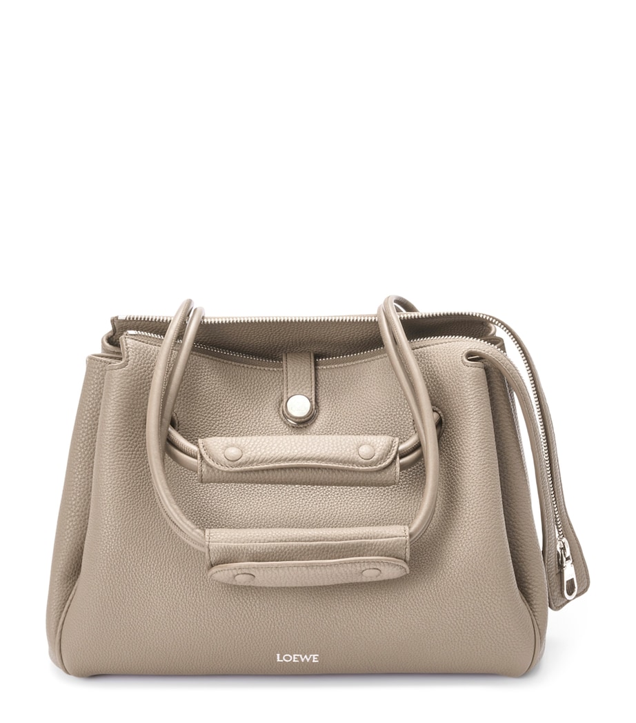 LOEWE Medium Grained Leather Madrid Shoulder Bag Clay Image 1