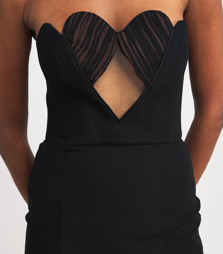 Heart Cup Mini Dress BLACK Image 6