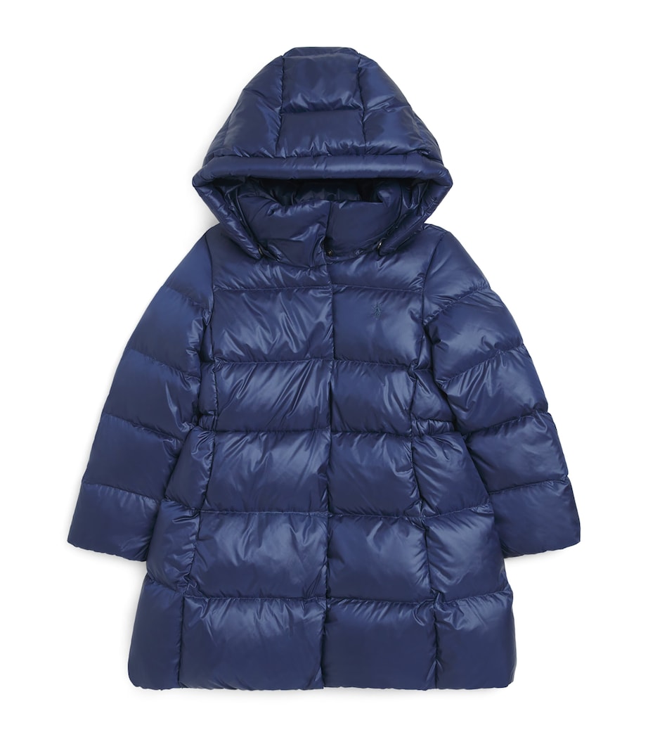 Ralph Lauren Kids Down Polo Pony Puffer Coat (6 Years) Navy Image 1