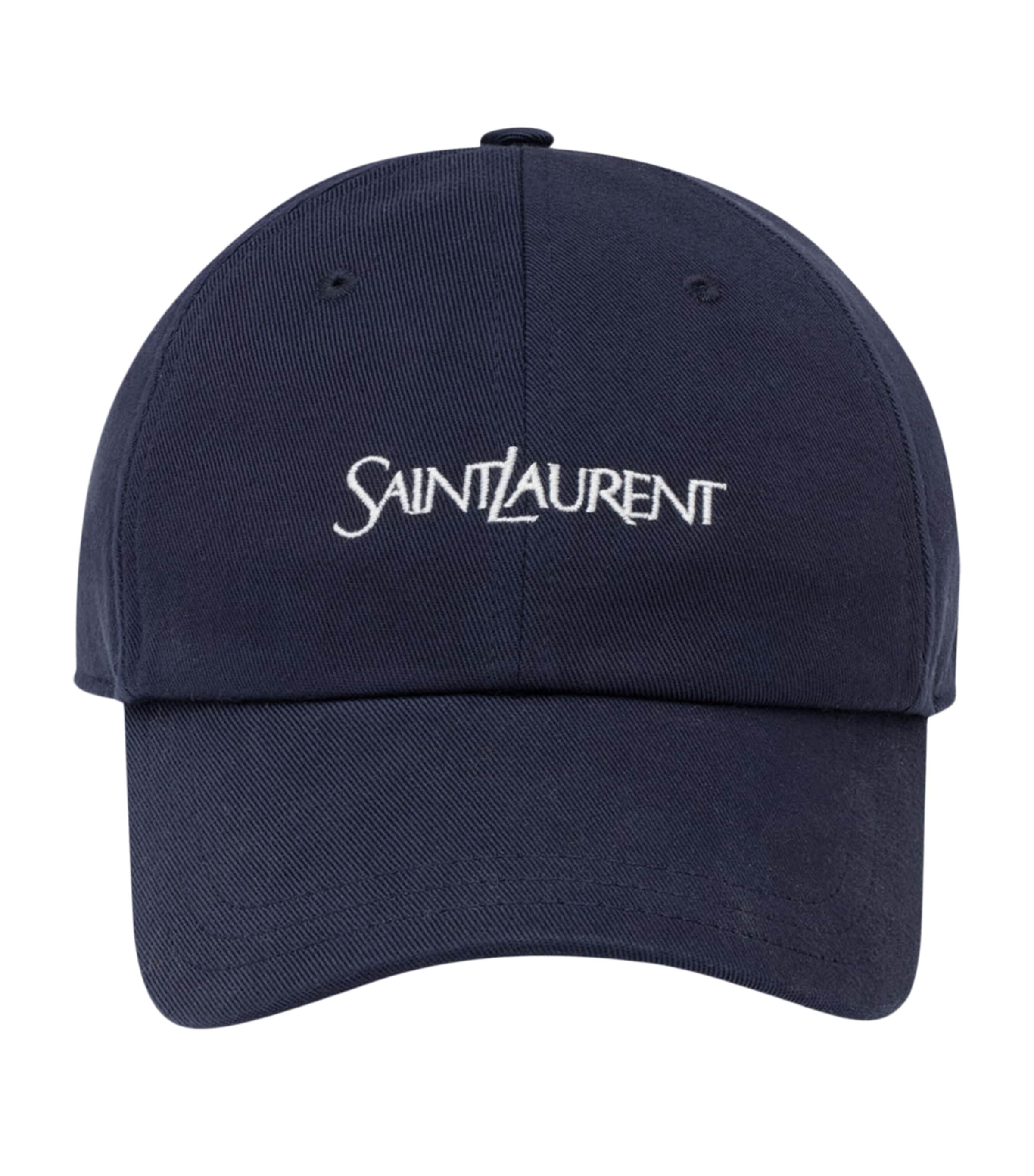 Saint Laurent Cotton Logo Baseball Cap Image 1