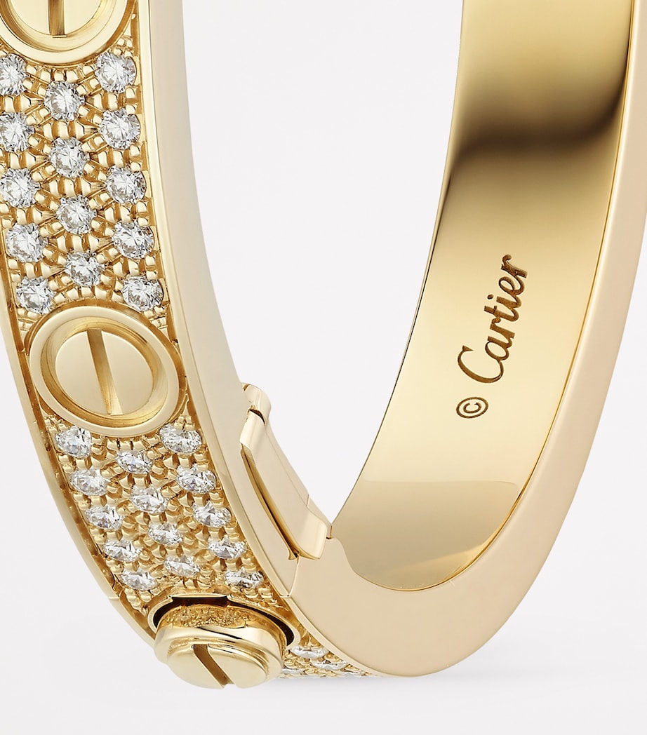 Yellow Gold and Diamond LOVE Bracelet YELLOW GOLD Image 2