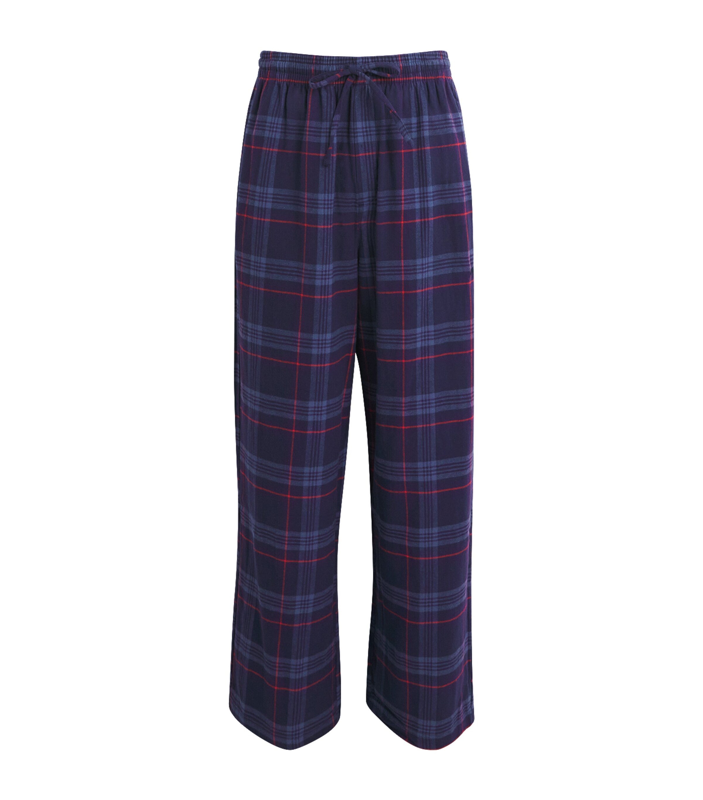 Skims Mens Flannel Tartan Pyjama Trousers Damson Laser Plaid Image 1