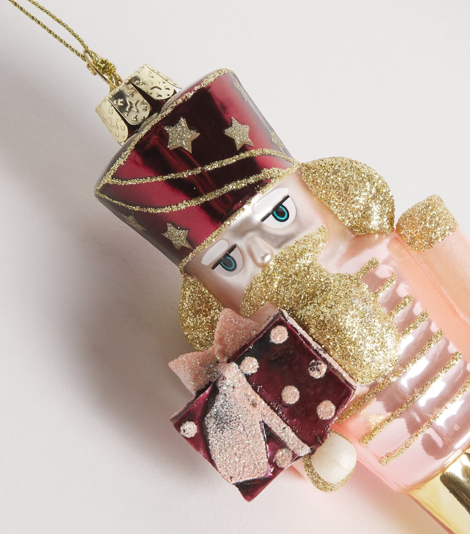 Harrods Nutcracker Tree Decoration Pink/burgundy Image 2