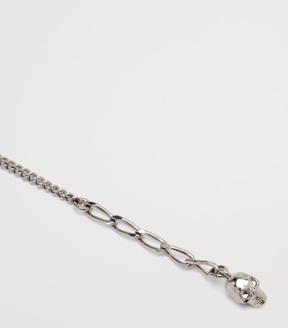 Embellished Twin Skull Necklace 1112 Image 4