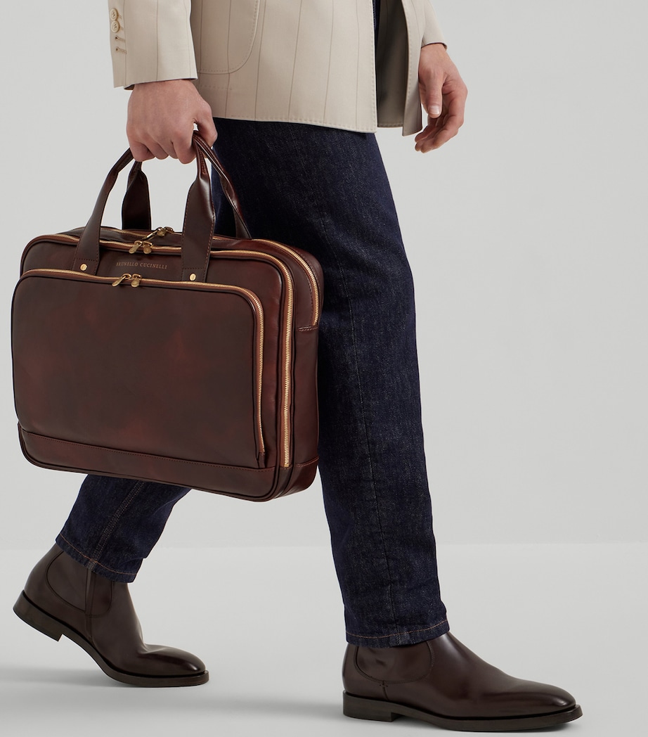 Calfskin Zipped Briefcase C8457 Image 2