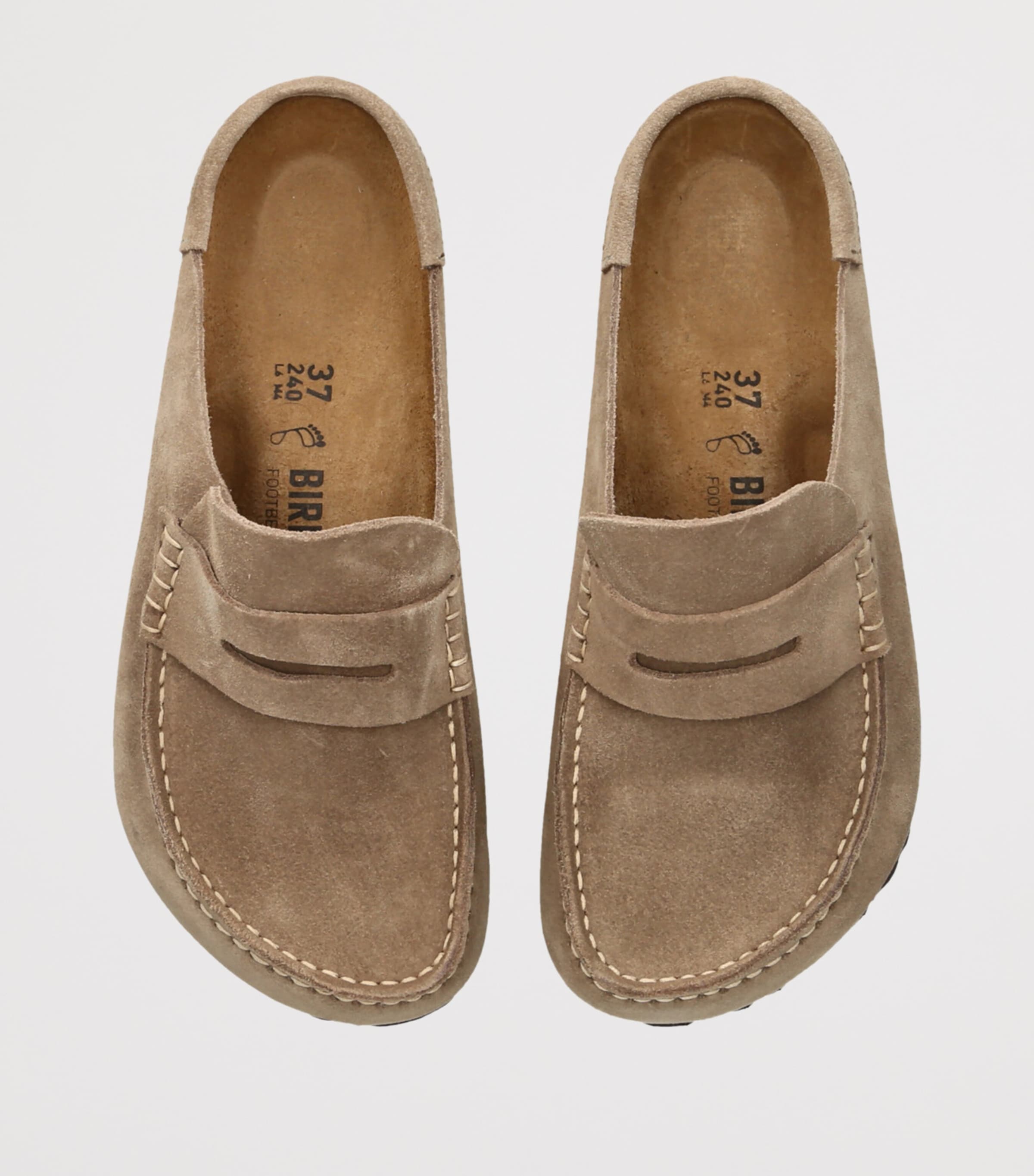 Suede Naples Wrapped Clogs TAUPE Image 4
