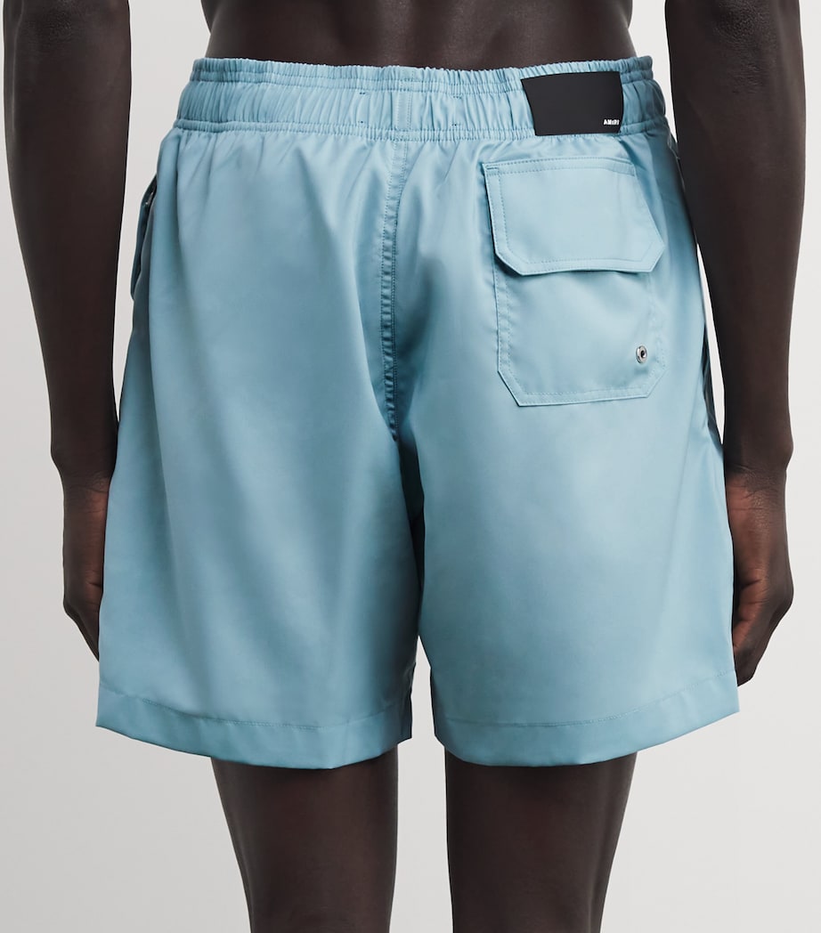AMIRI Mens Starburst Swim Trunks Dusty Blue Image 4