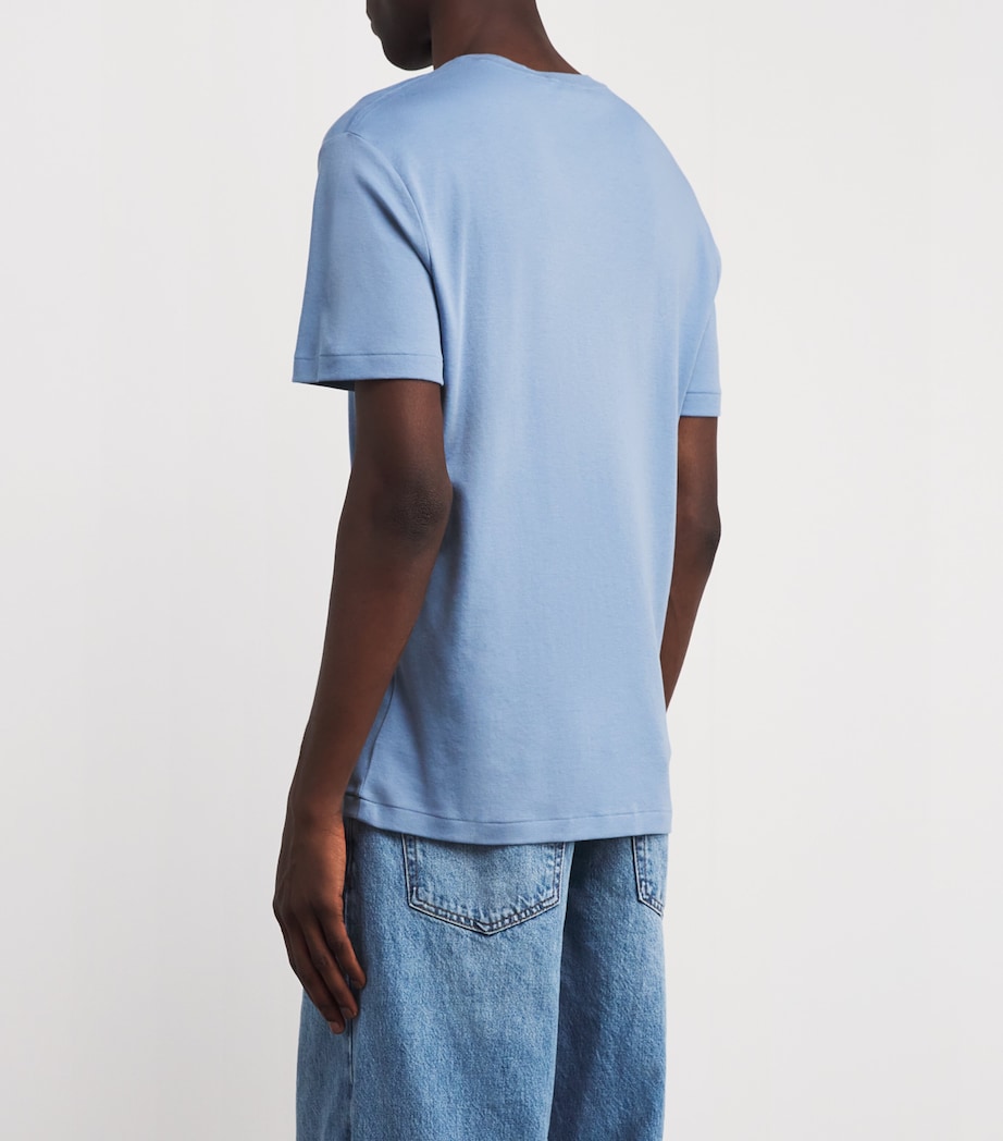 Pima Cotton T-Shirt BLUE Image 4