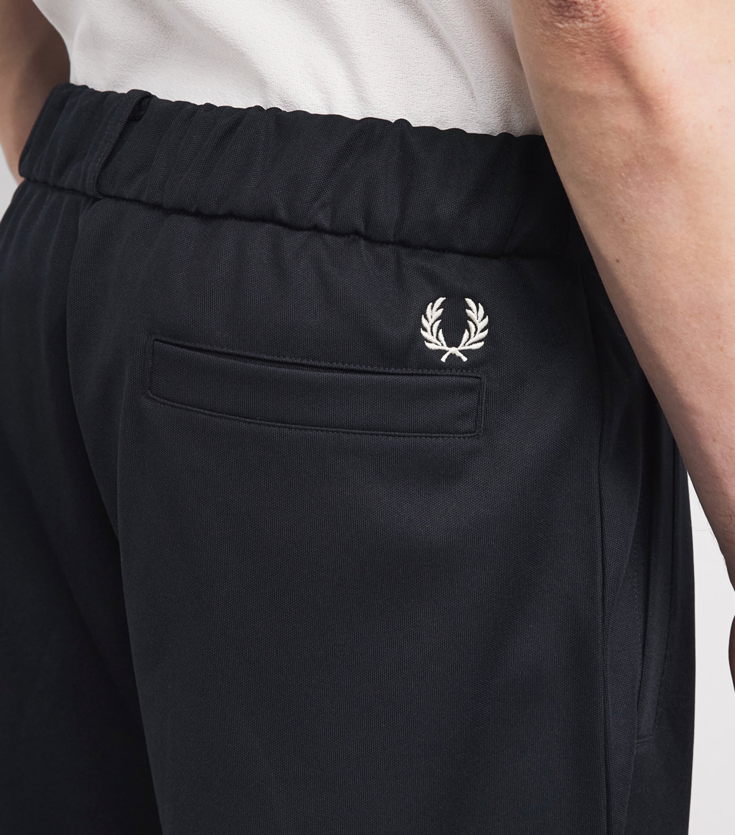 Fred Perry Mens Straight Track Sweatpants Navy Image 3