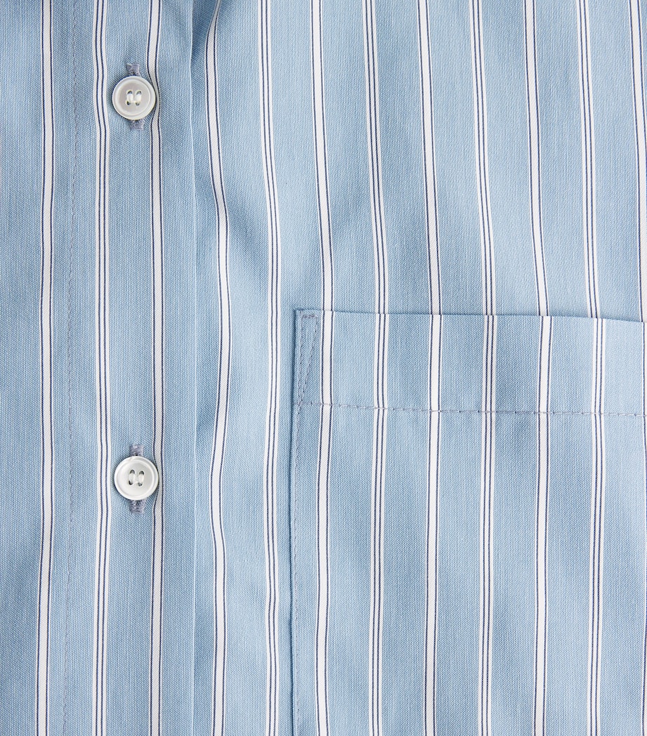 Citizens of Humanity Womens Stripe Claire Origami Shirt Capri Stripe Image 6