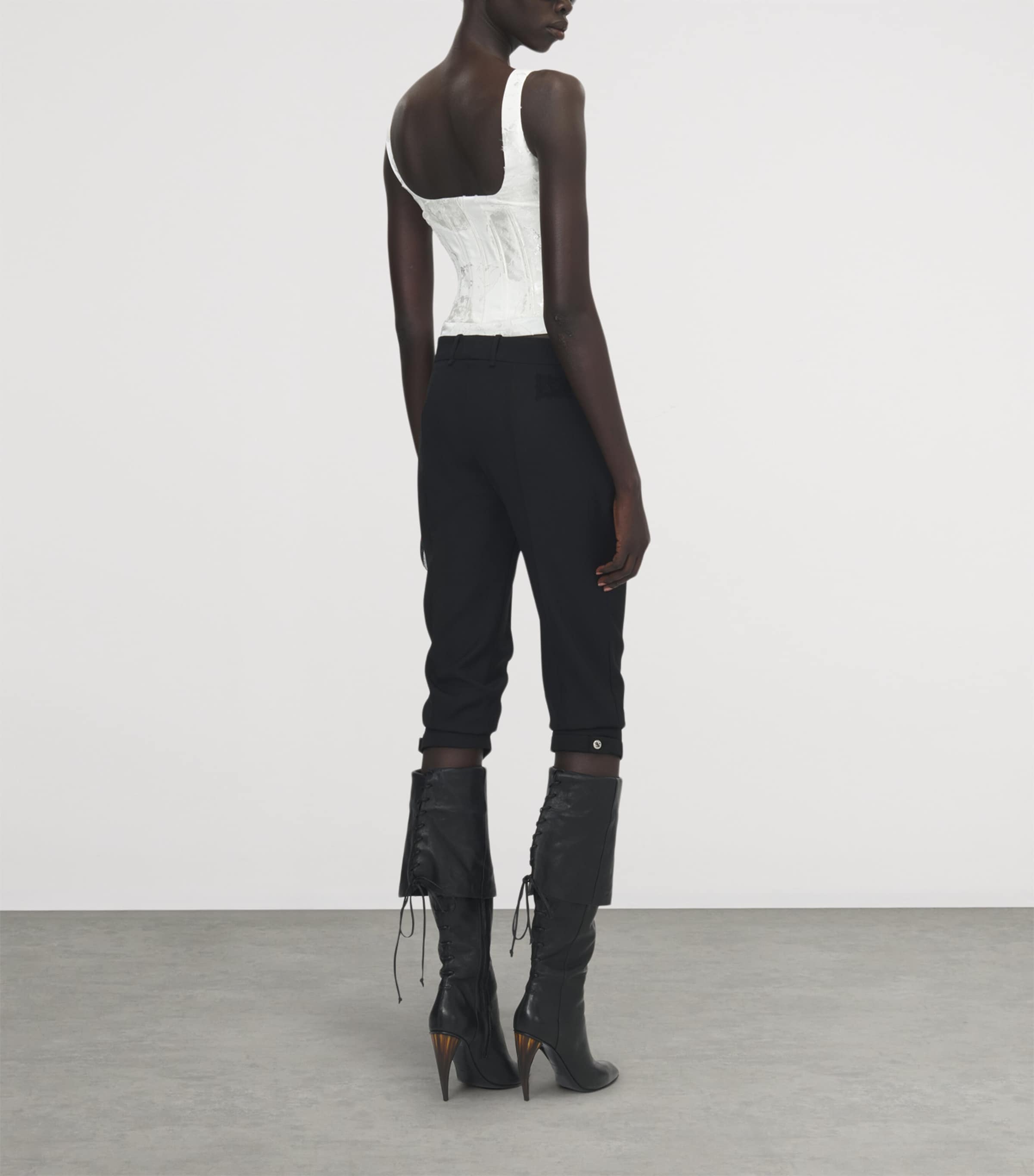 McQueen Womens Fil Coupé Floral Corset Top Image 3