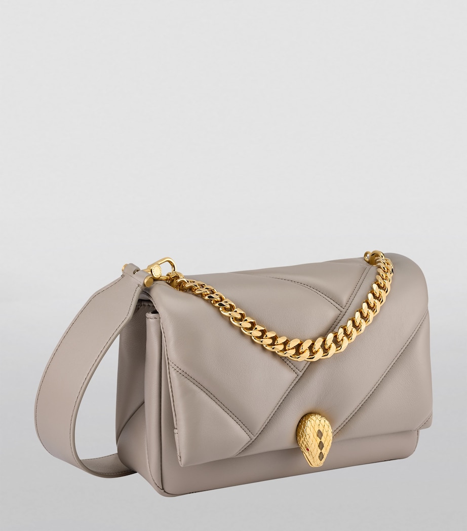 Bvlgari Mini Serpenti Cabochon Cross-Body Bag Grey Dark Image 2