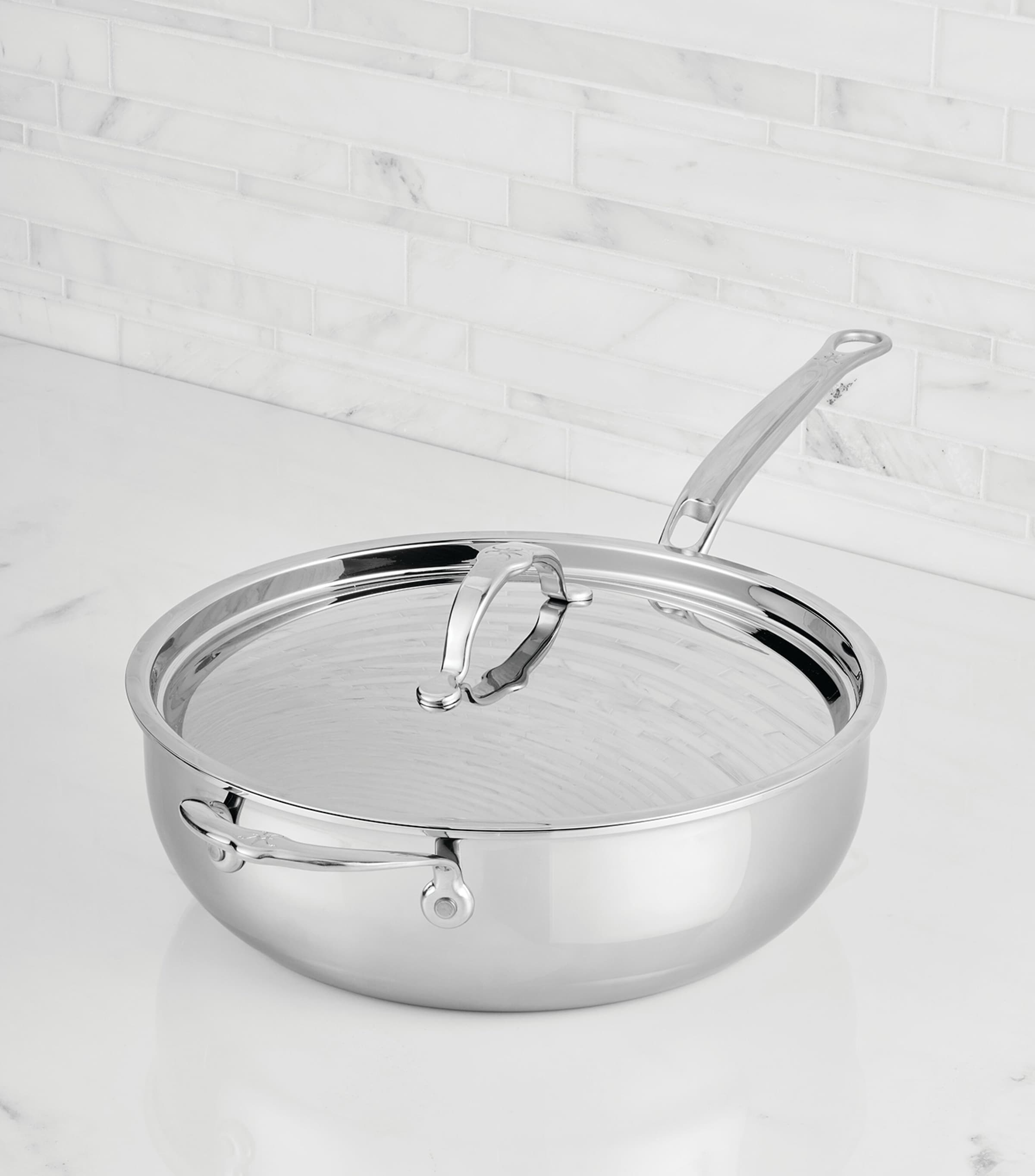 Hestan ProBond Luxe Covered Essential Pan (28cm) Silver Image 5
