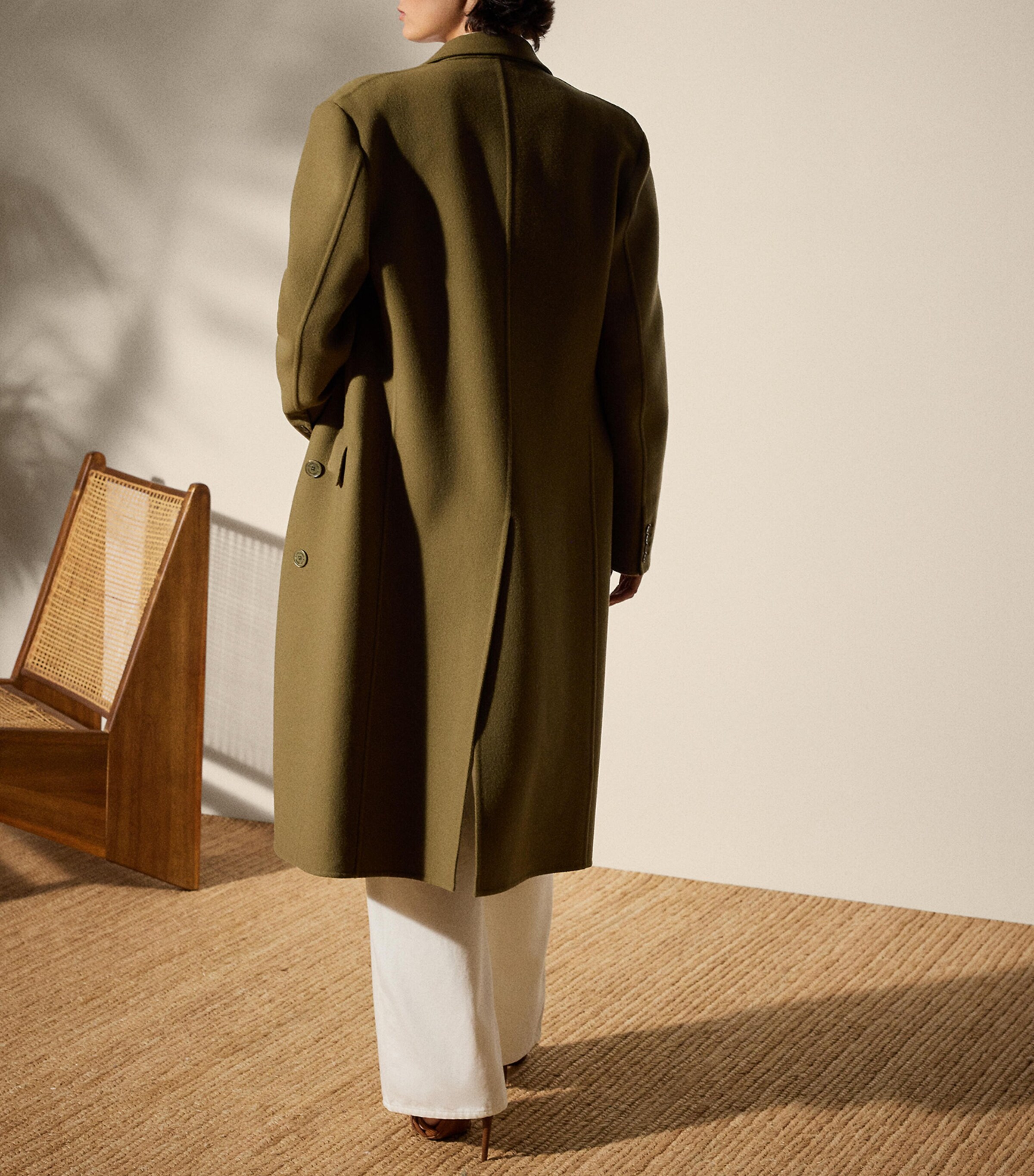 Wool-Cashmere Adalaide Coat MOSS Image 4