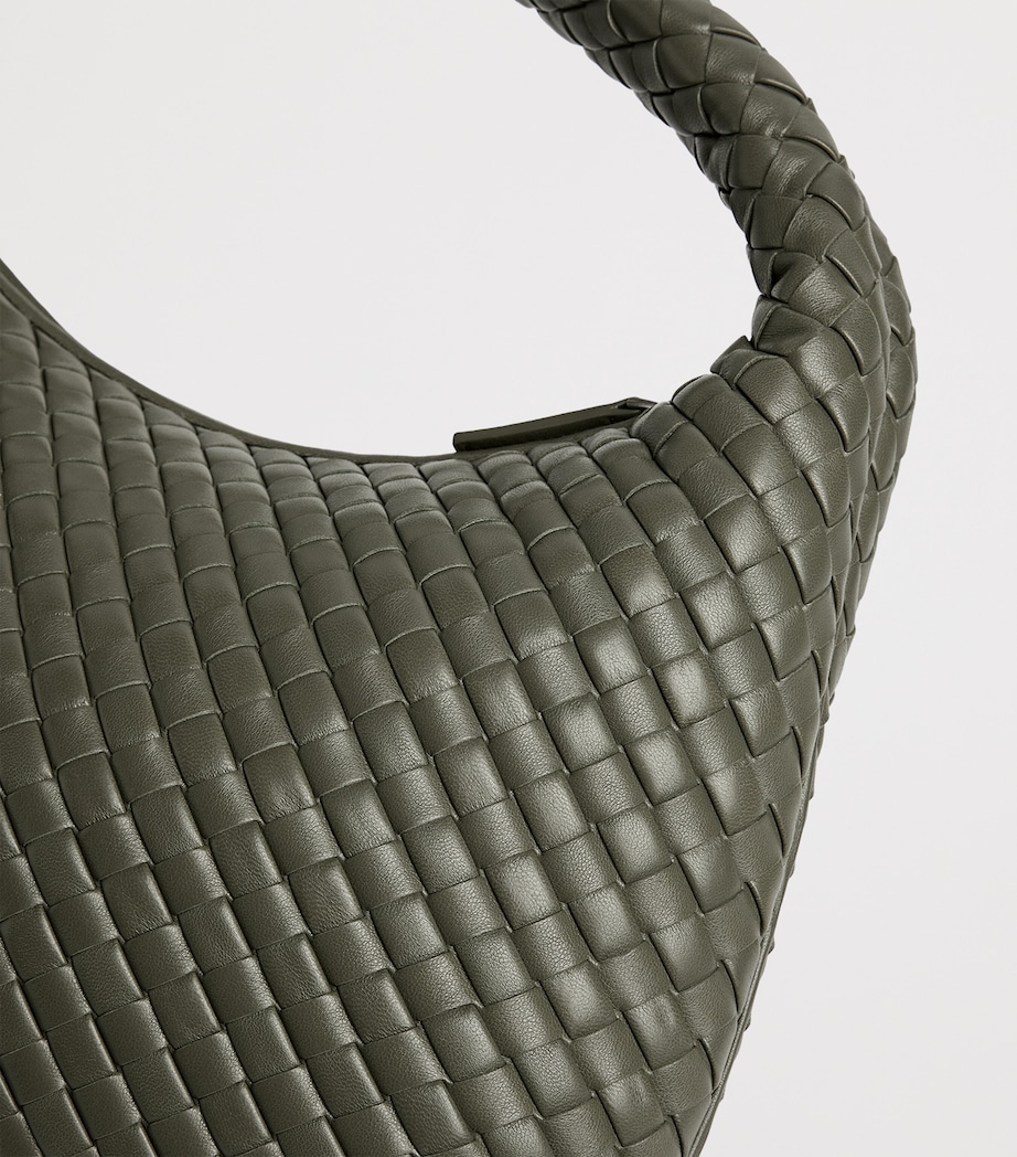 Leather Intrecciato Veneta Shoulder Bag 3292 Image 4