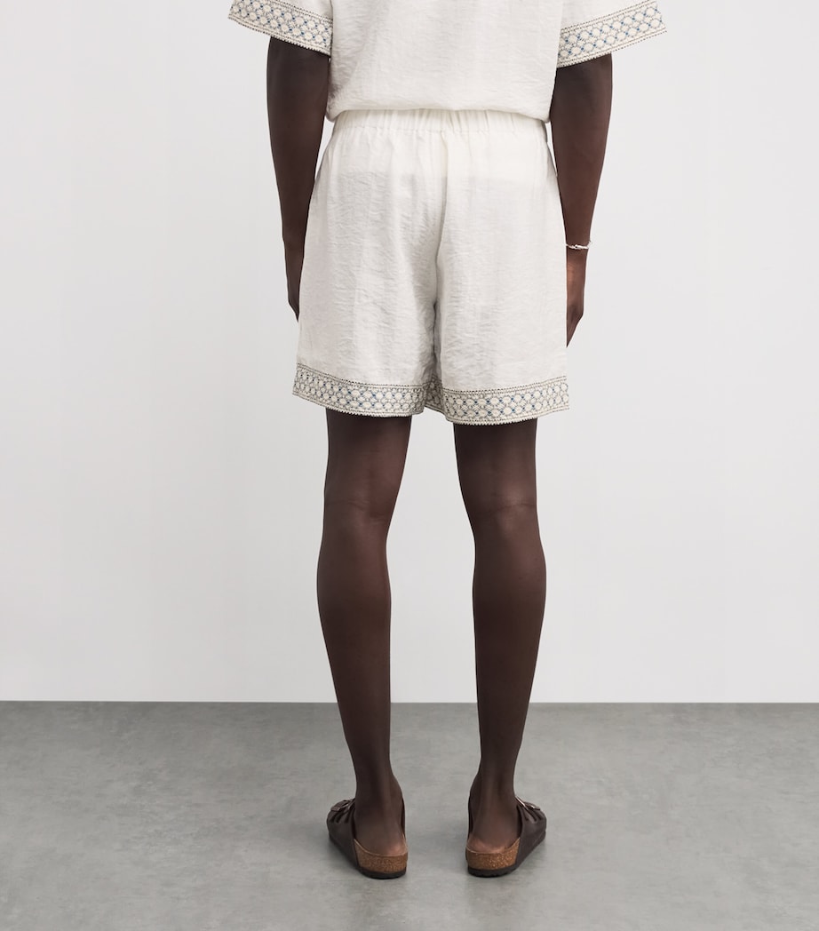 Crochet-Trim Shorts WHITE Image 4