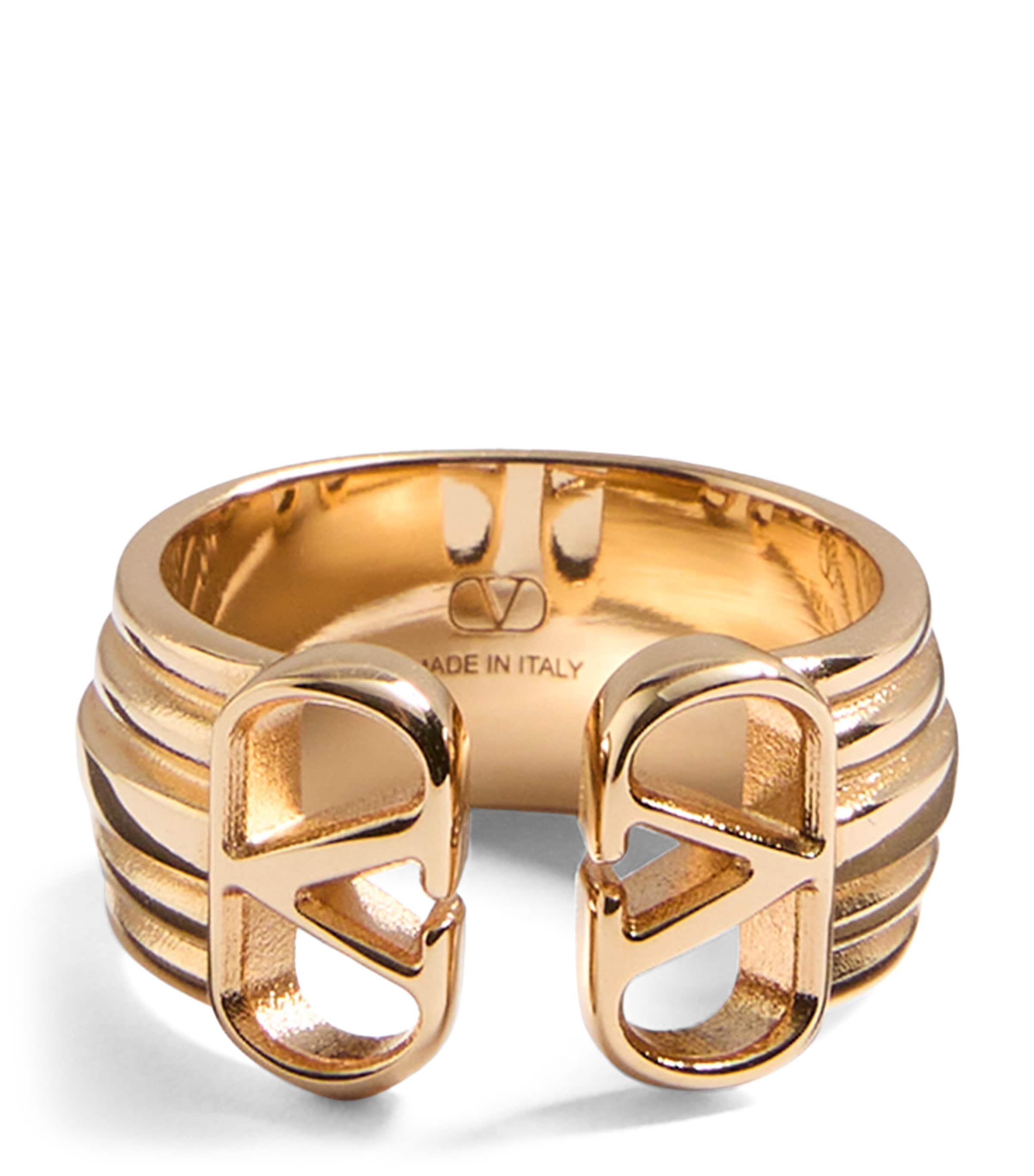 Valentino Garavani VLogo Ovalette Ring | Fashion Jewellery | Rings | Designers | Valentino Garavani | Men Clothing | Knitwear | Cardigans | Women Clothing | Skirts | Mini Skirts | Women Shoes | Boots | Biker Boots